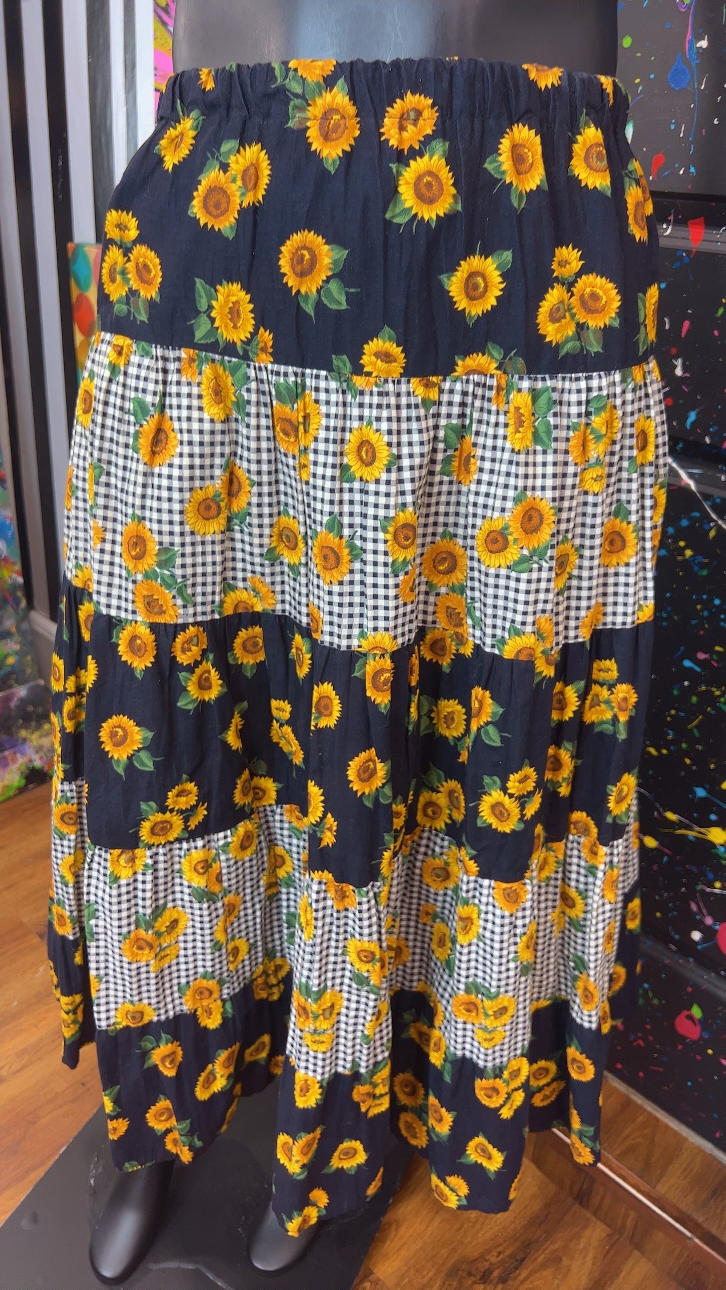 Vintage Sun Flower Skirt (20)
