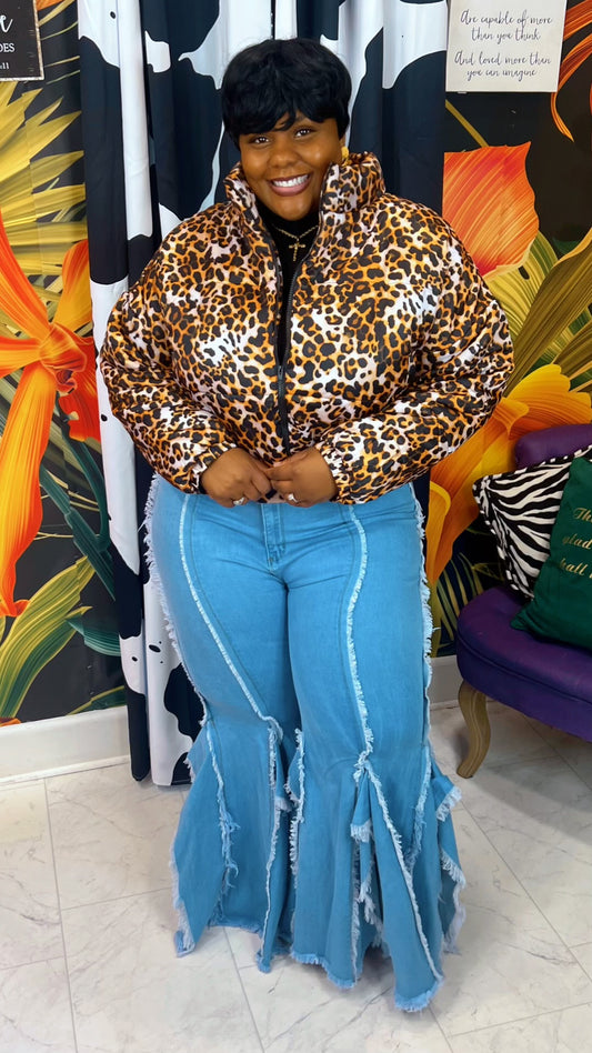 Plus Size Vintage Inspired - Puffer Coat