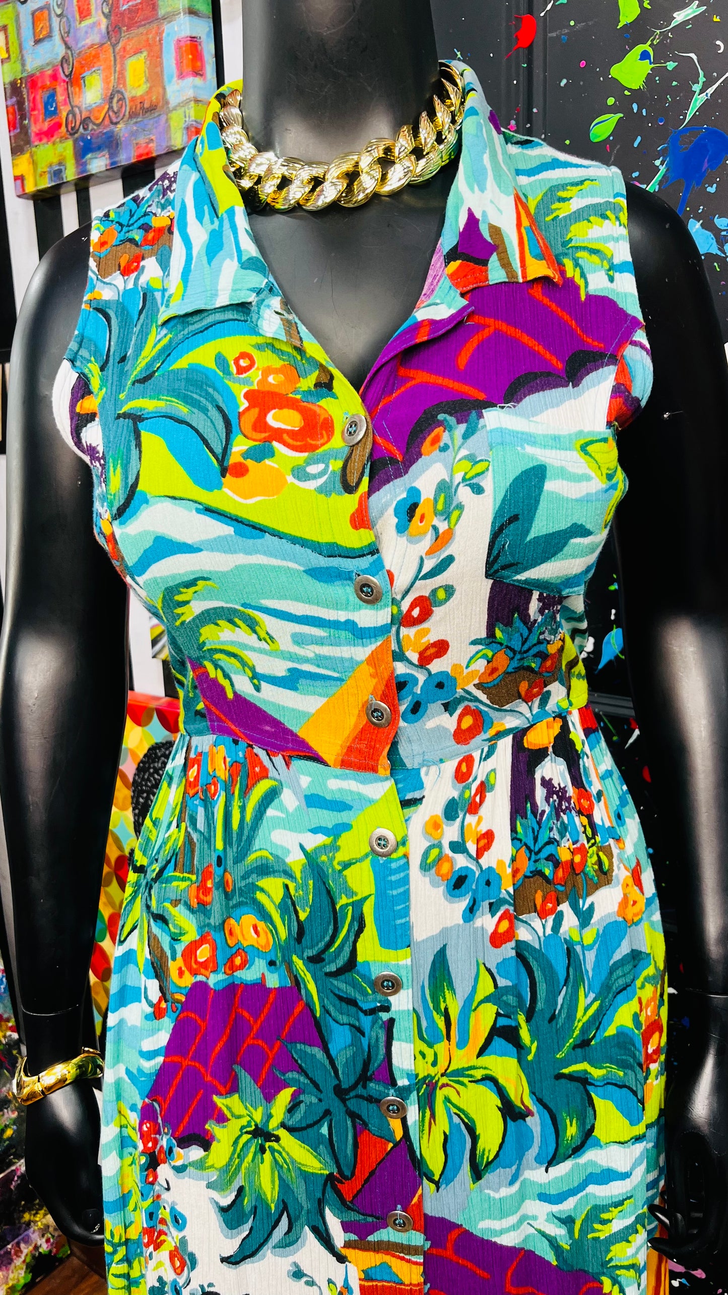 Vintage Carole Little Dress Duster (14/16)