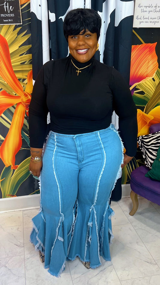 Plus Size Vintage Inspired - Shaggy Me Jeans