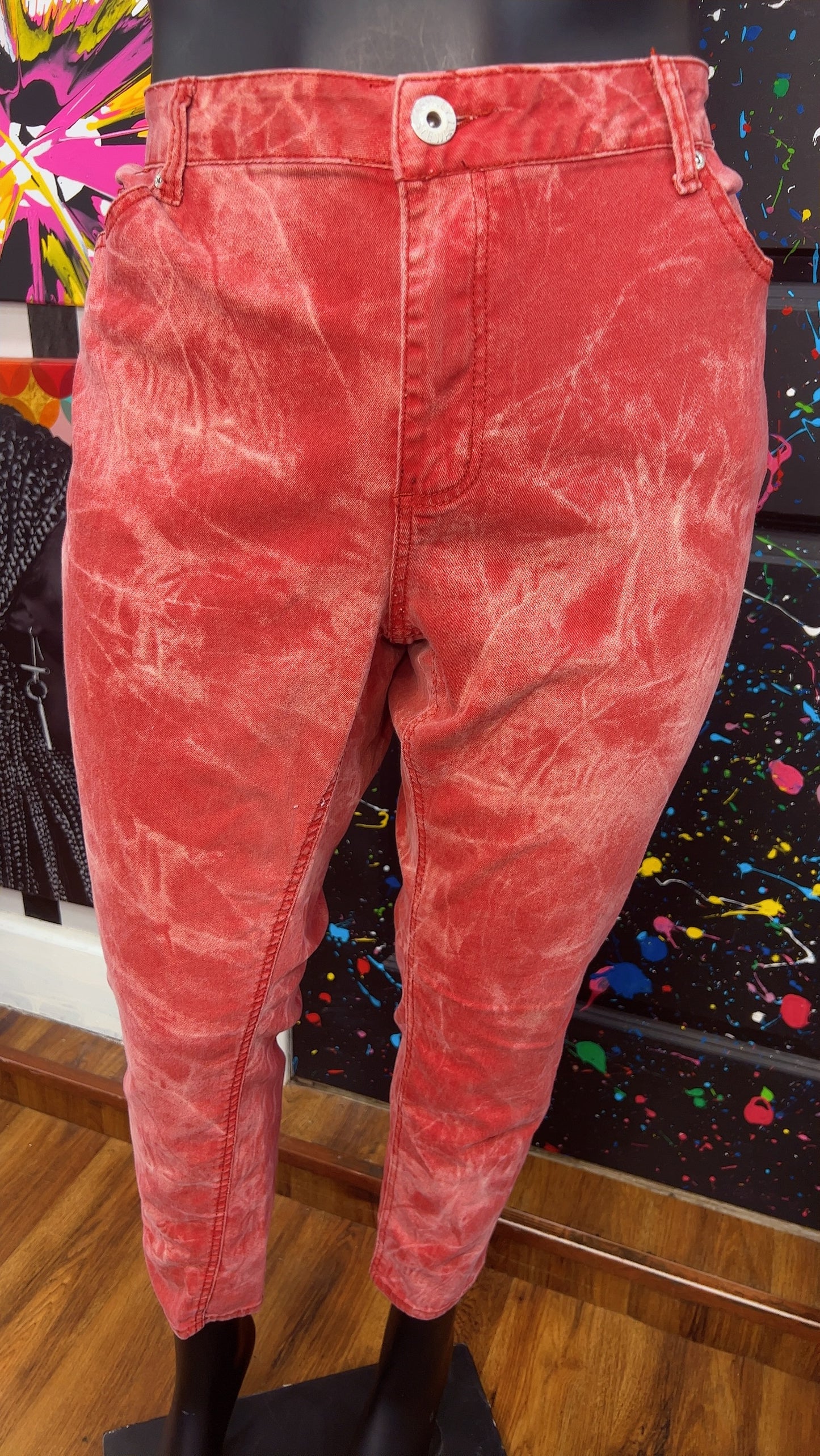 Ashley Stewart Abstract Wash Jeans (22)