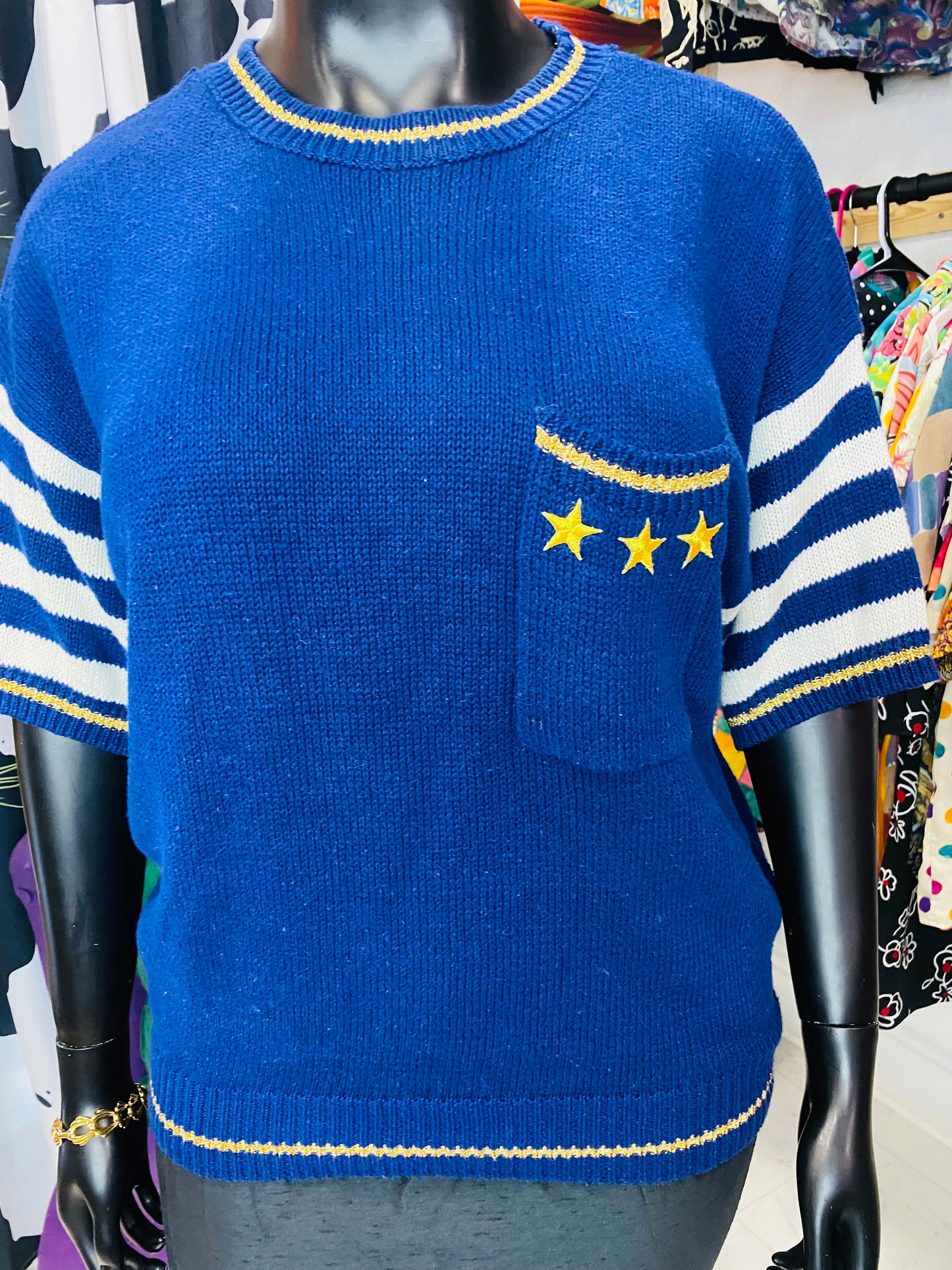 Vintage Short Sleeve Sweater