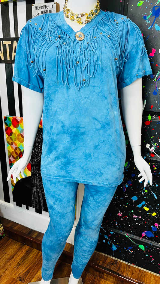 Vintage Cotton Fringe Pants Set (18/20)