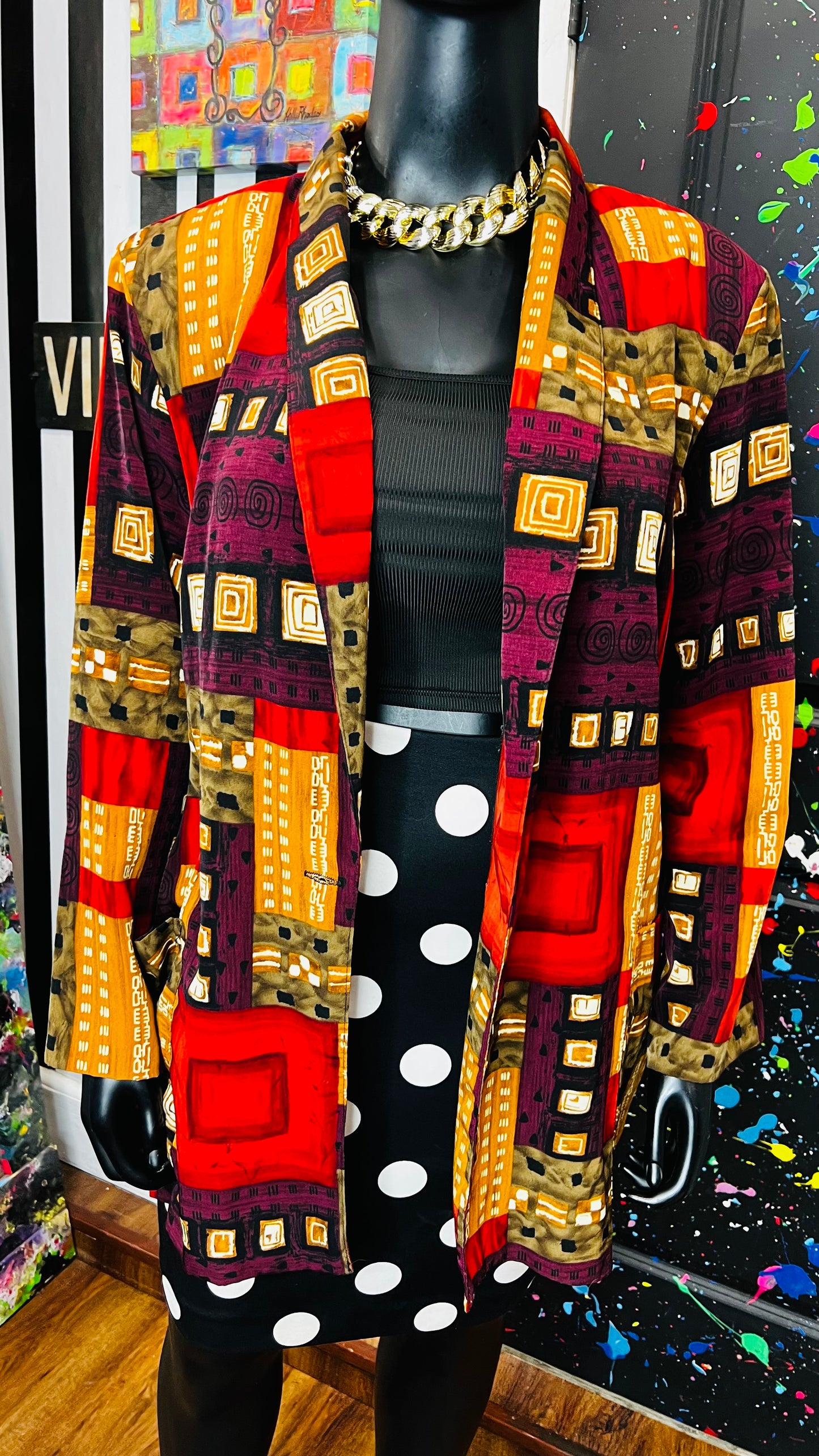 Vintage Abstract Blazer (24/26)