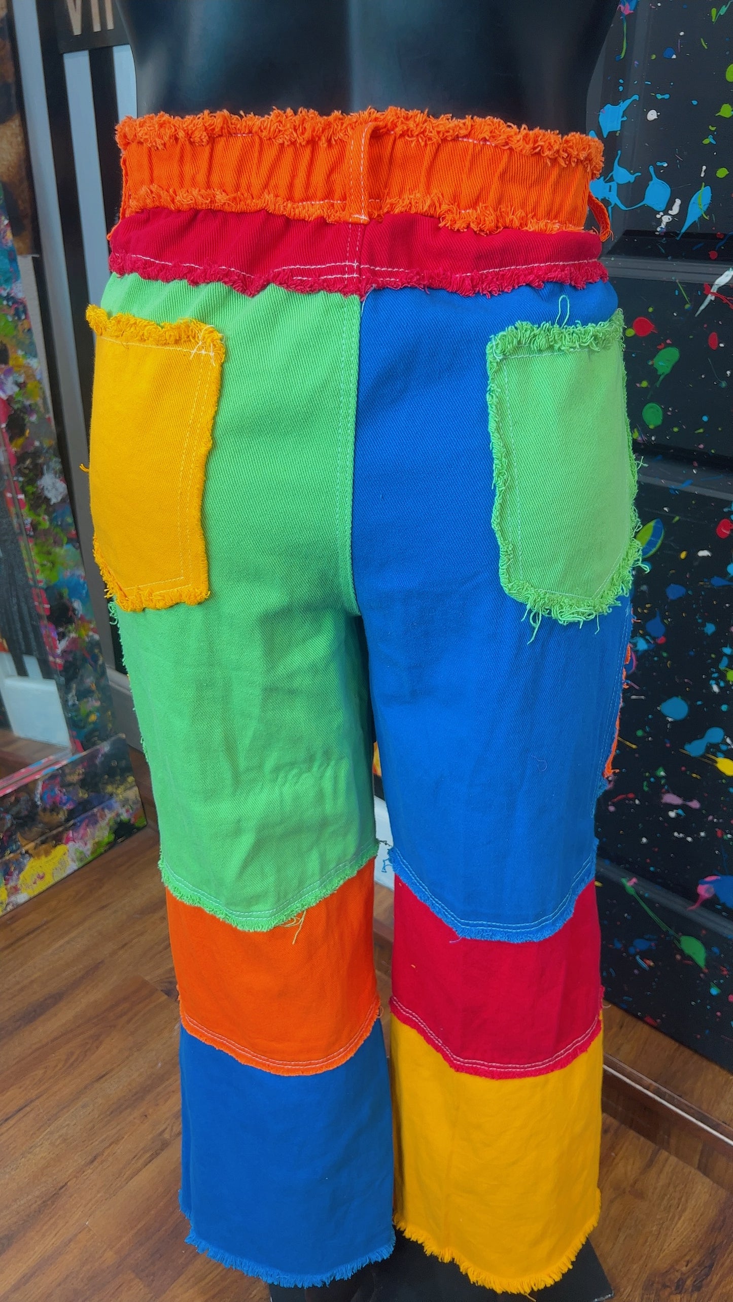 Colorblock Patchwork Jeans (18)