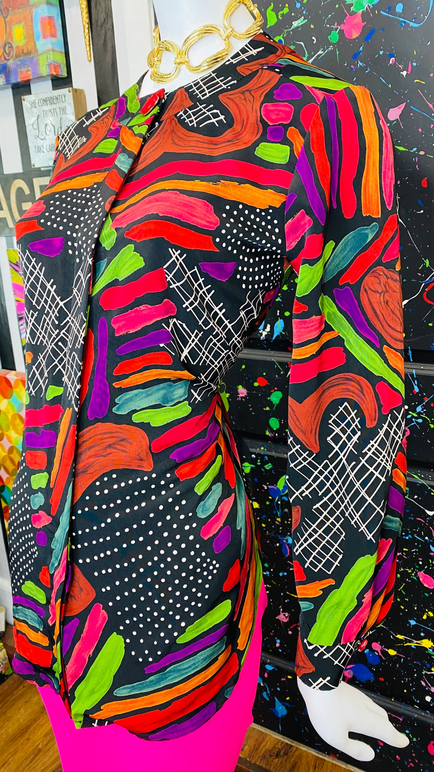 Vintage MixPrint Blouse (12)