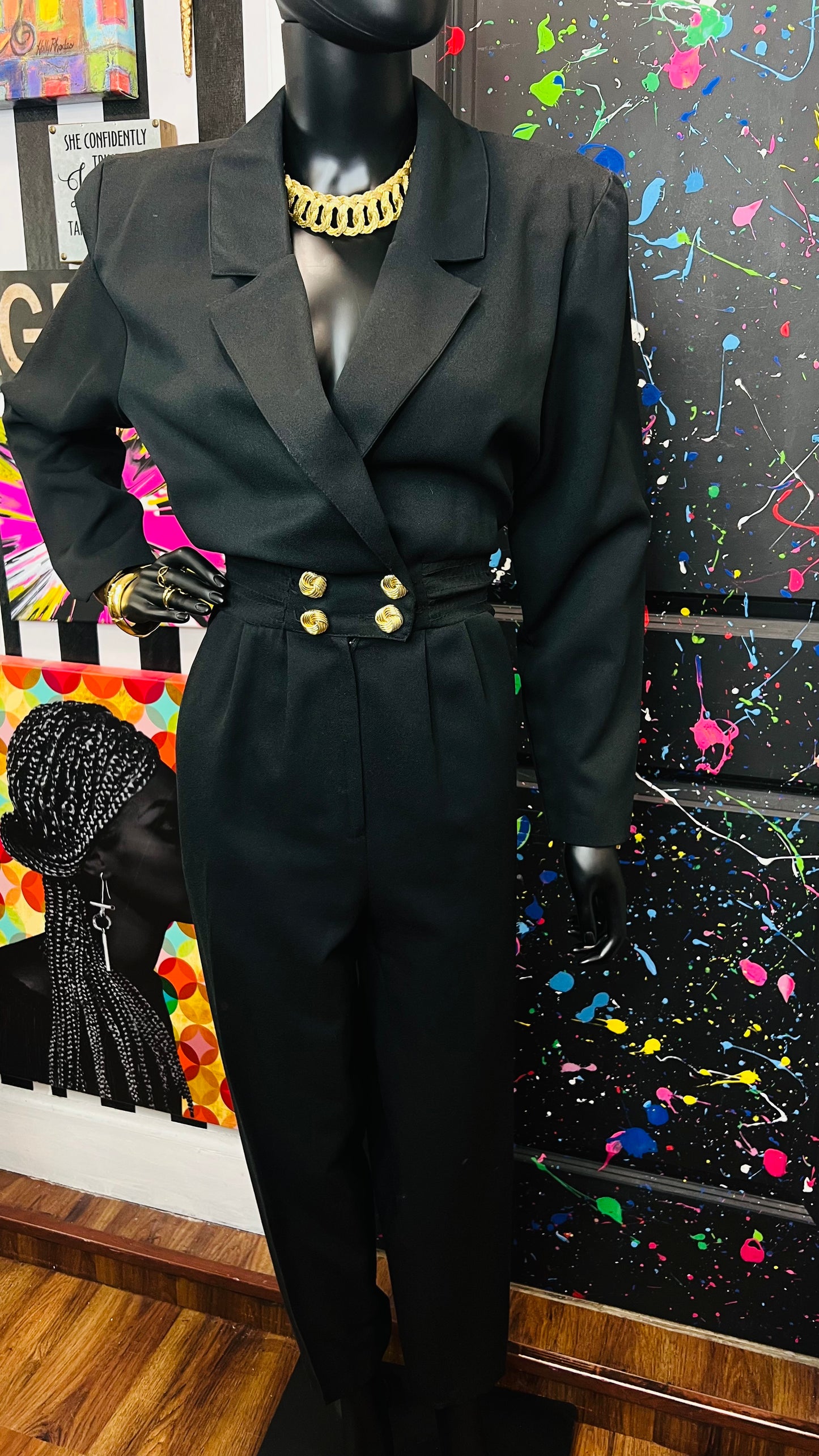 Vintage Black Jumpsuit (12)