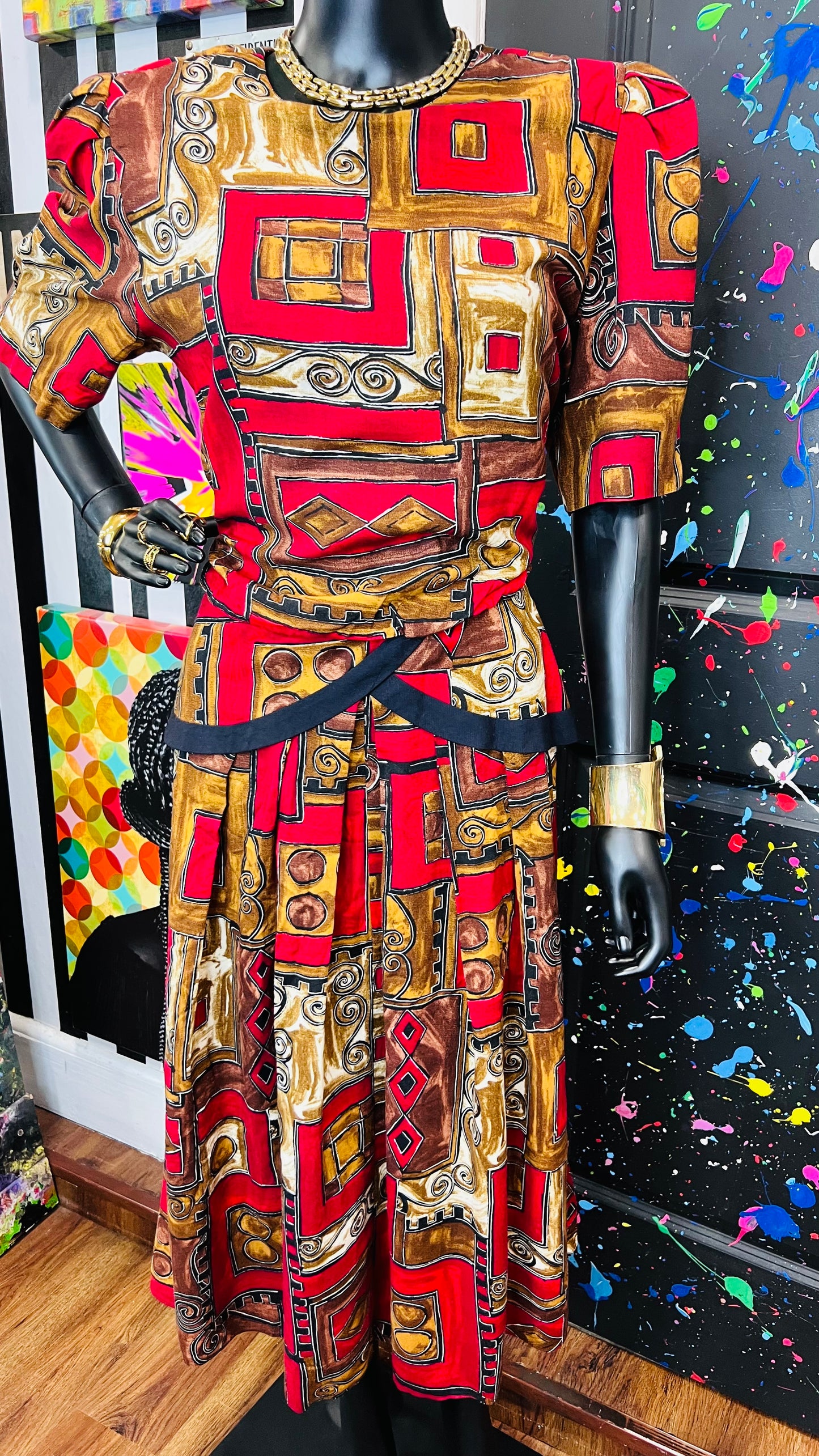 Vintage Rayon ‘Lisa’ Dress (14)