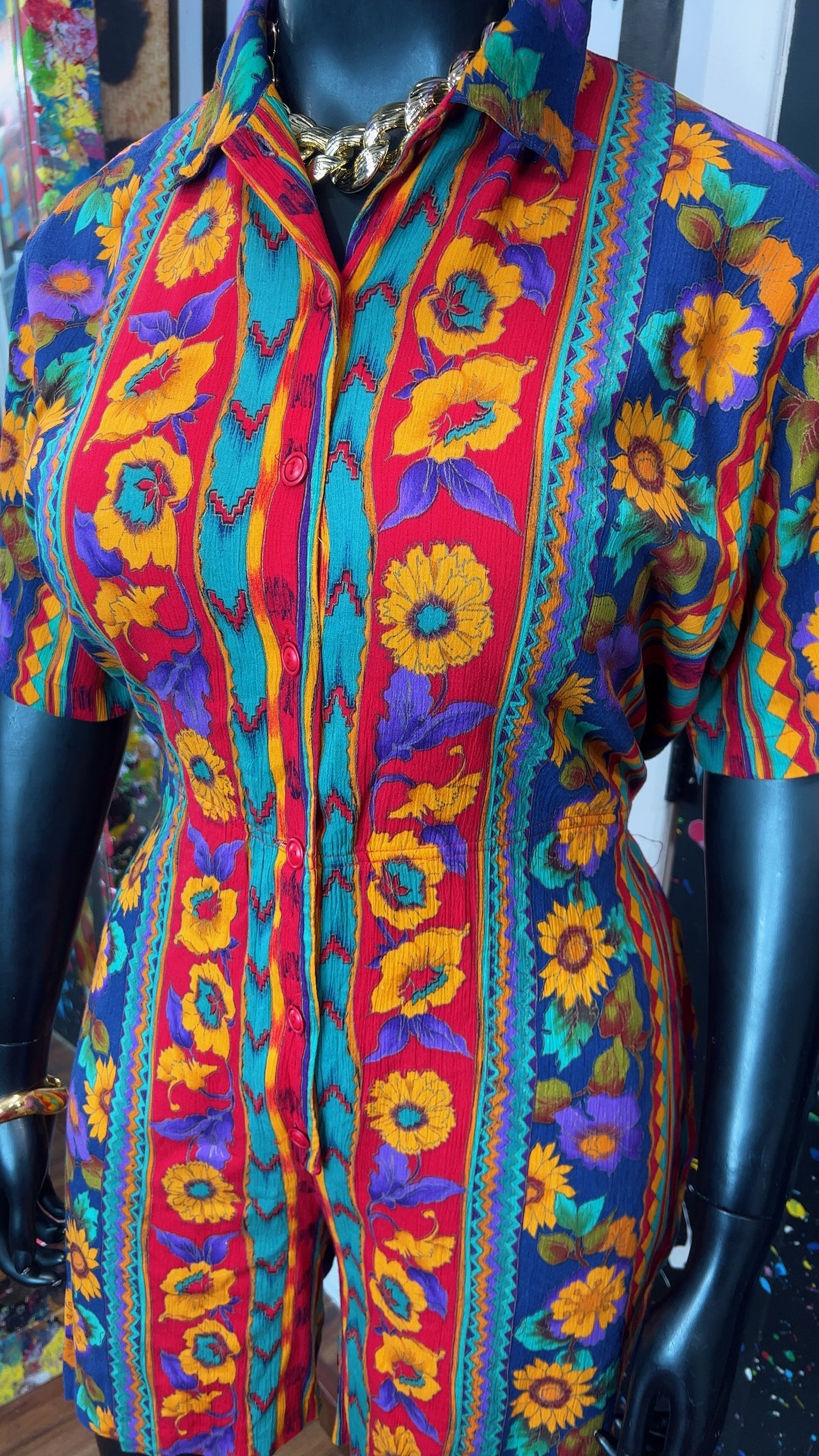 Vintage Floral Rayon Romper (18)
