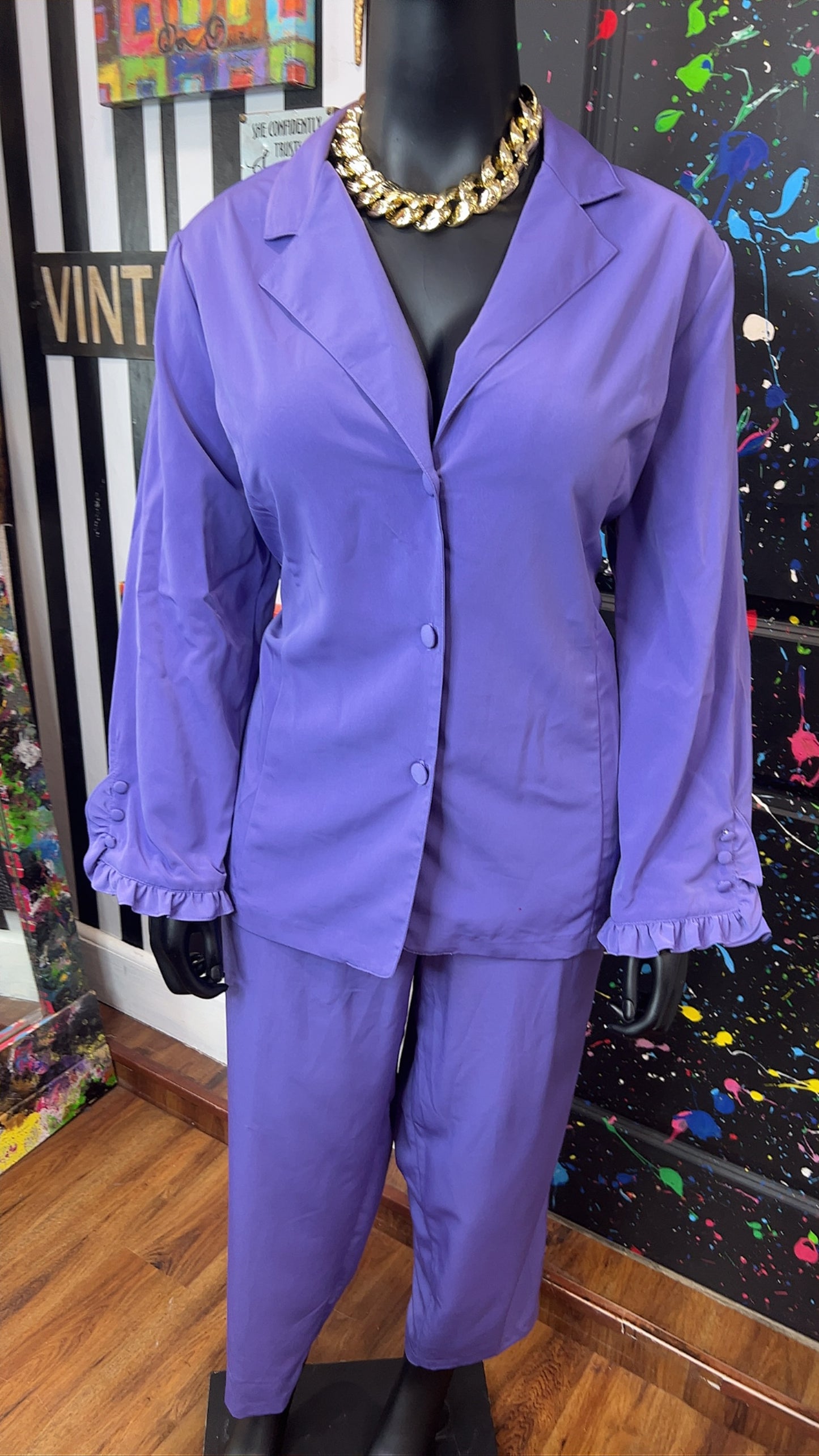 Vintage Purple Pants Set (16)