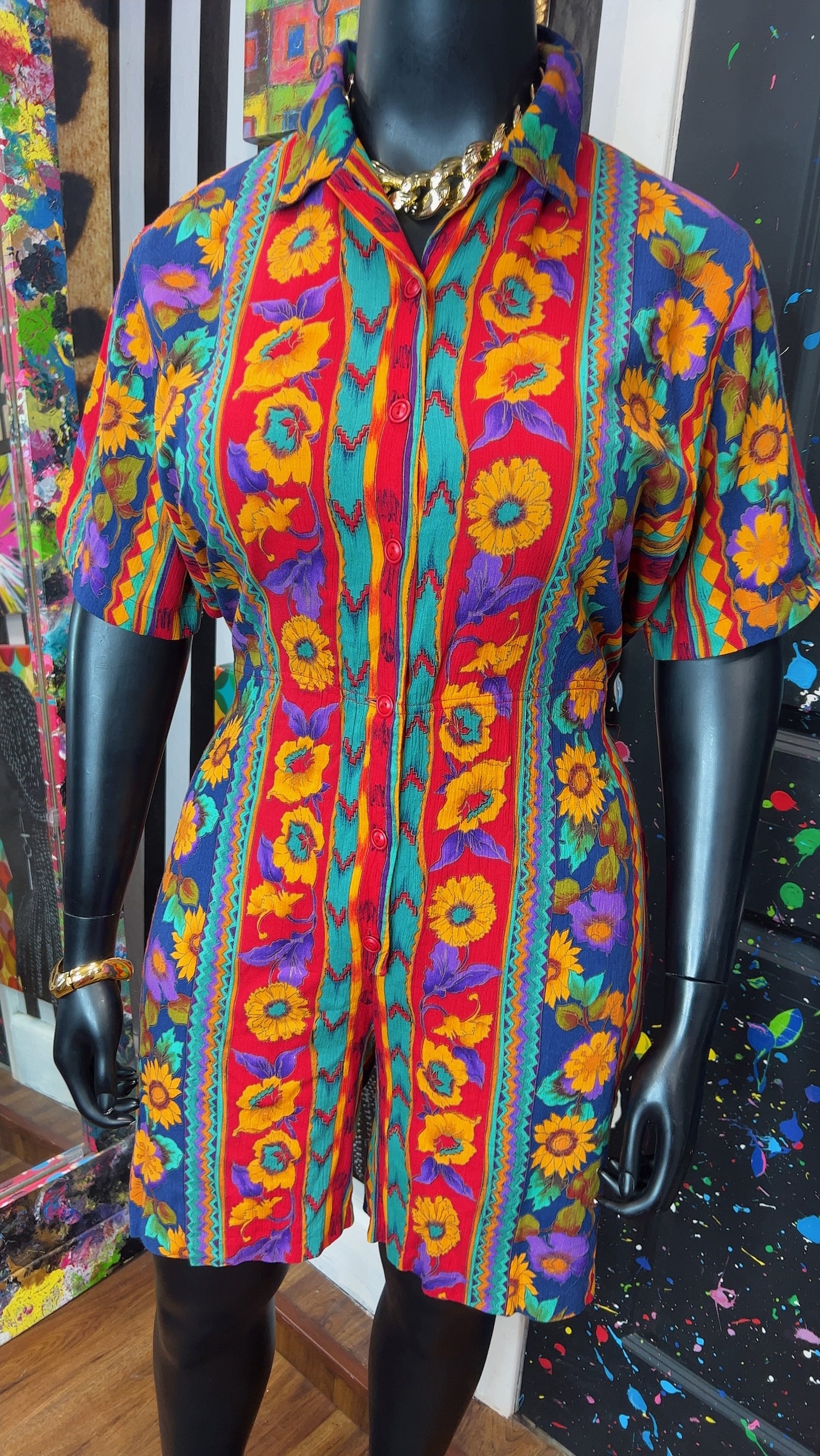 Vintage Floral Rayon Romper (18)