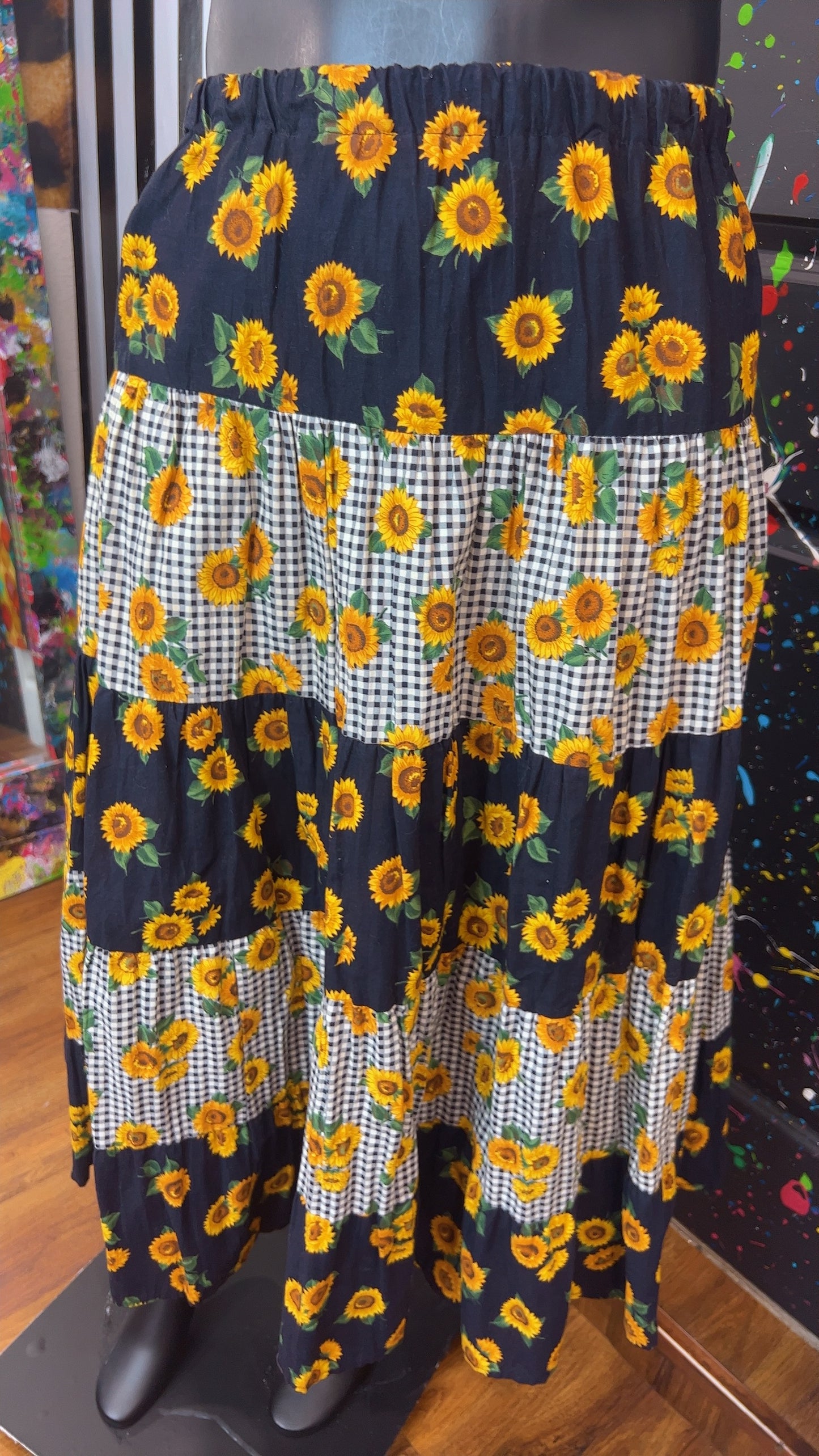 Vintage Sun Flower Skirt (20)