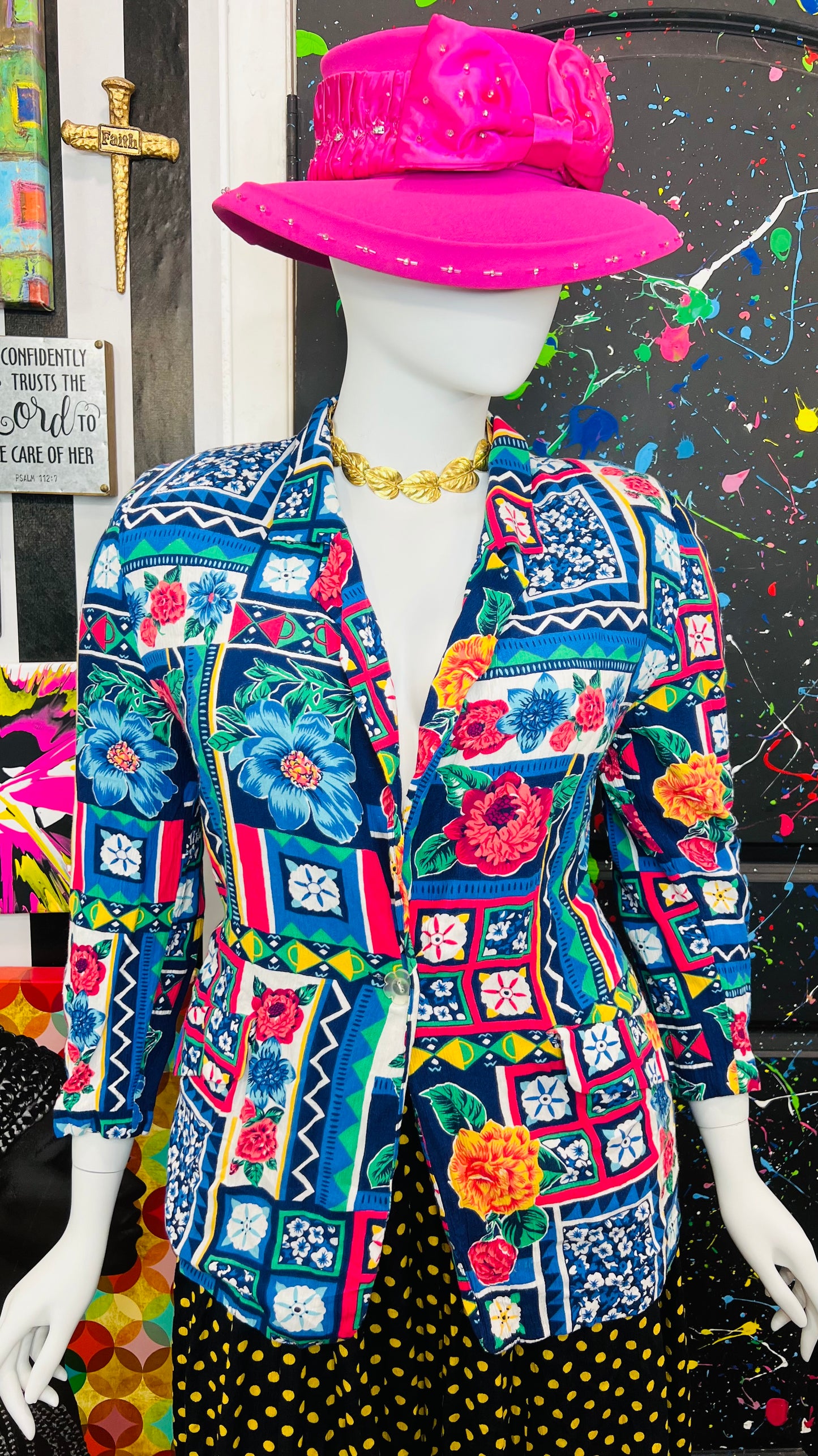 Vintage Rayon Chaus Oversized Blazer (12)