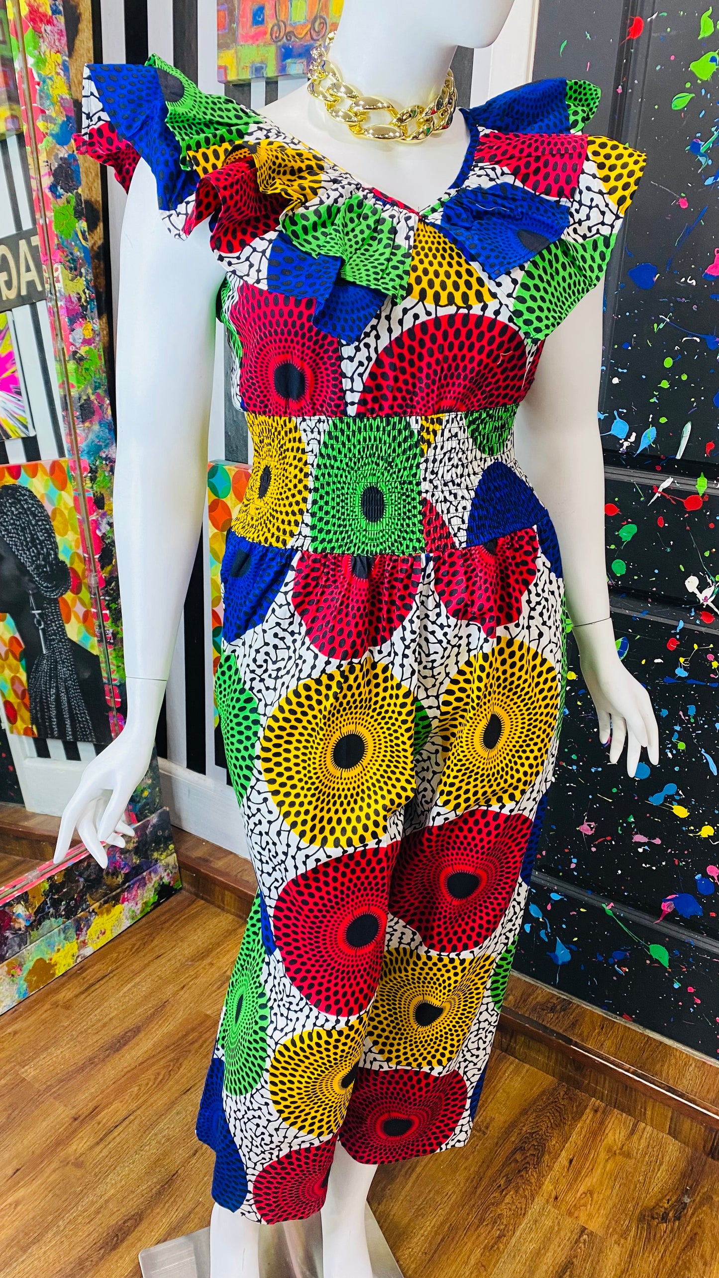 True African Creation - 100% Cotton Jumpsuit (14/16)