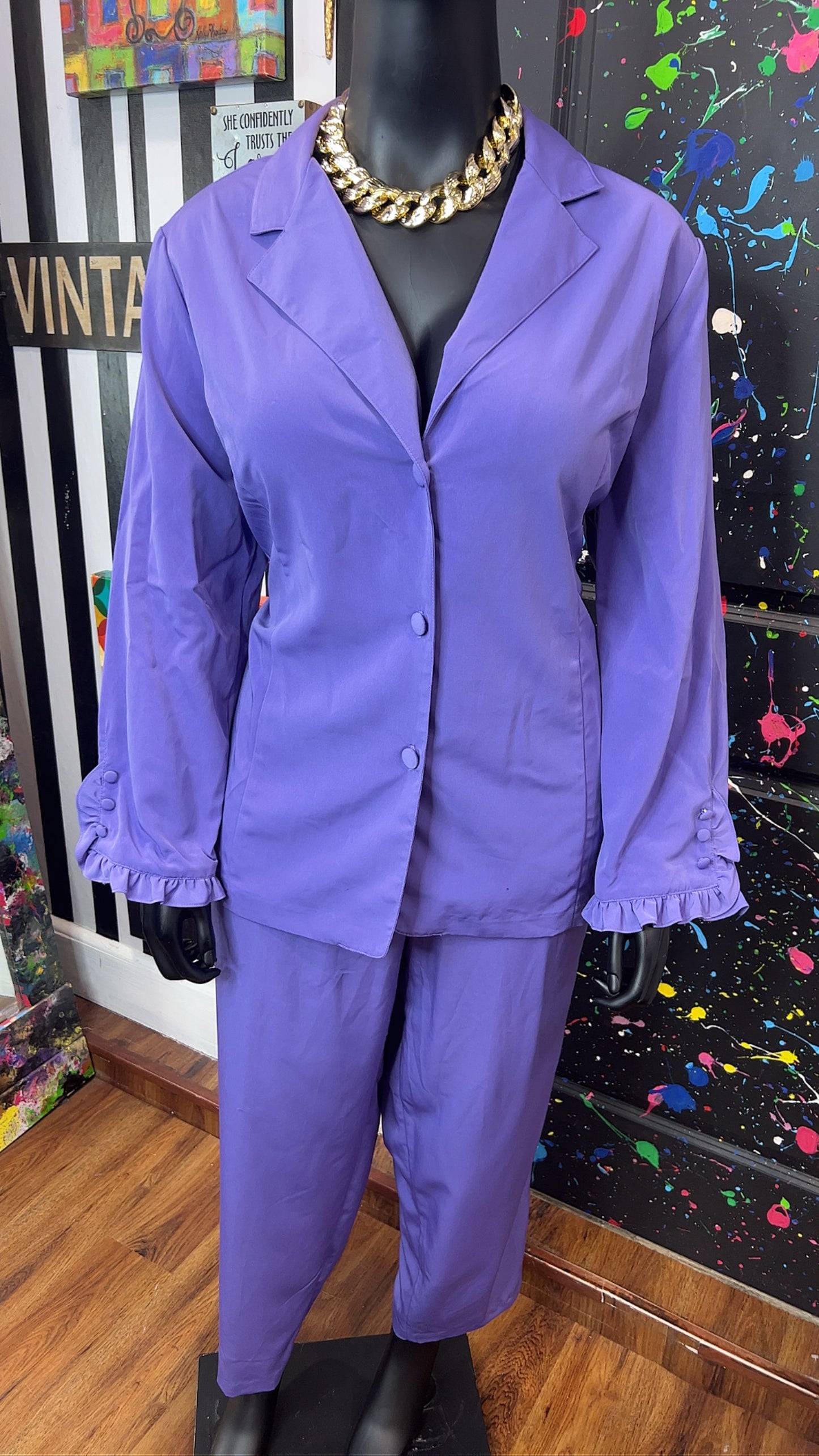 Vintage Purple Pants Set (16)