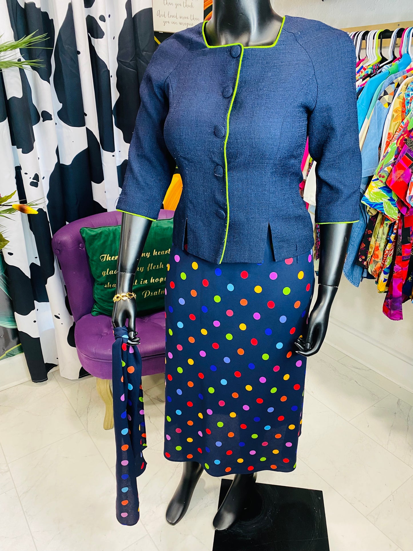 Vintage Leslie Fay 3 piece Skirt Set