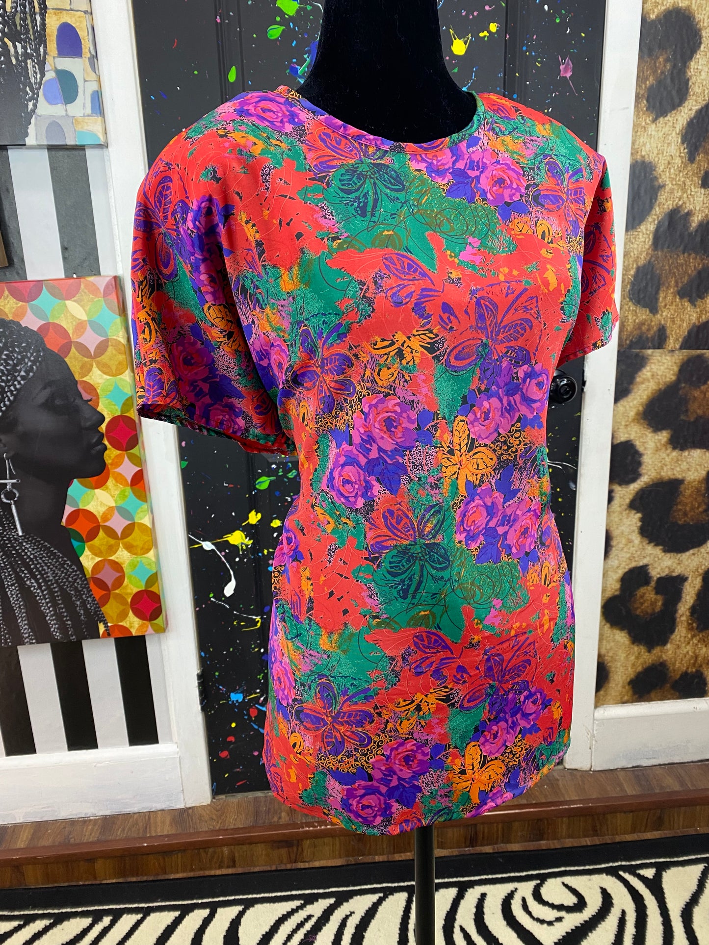 Vintage Liz Baker Short Sleeve Blouse