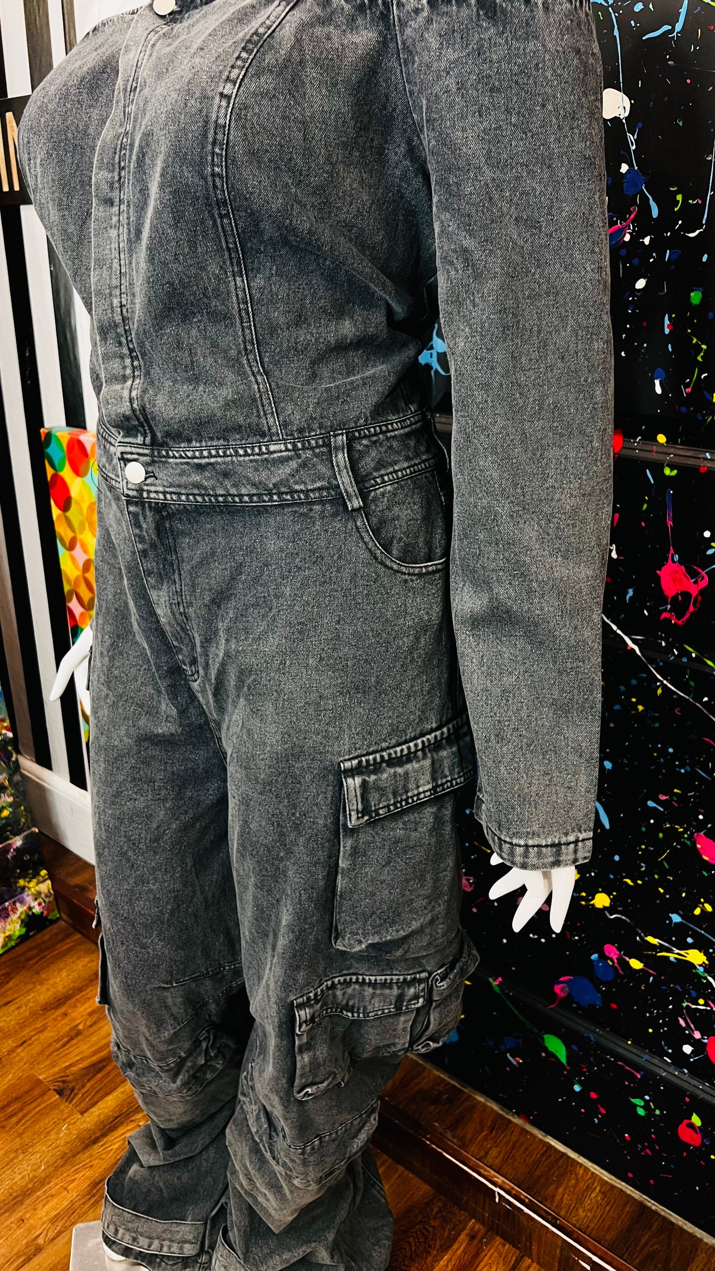 Vintage Inspired Denim Jumpsuit- New w/ Tags (18)