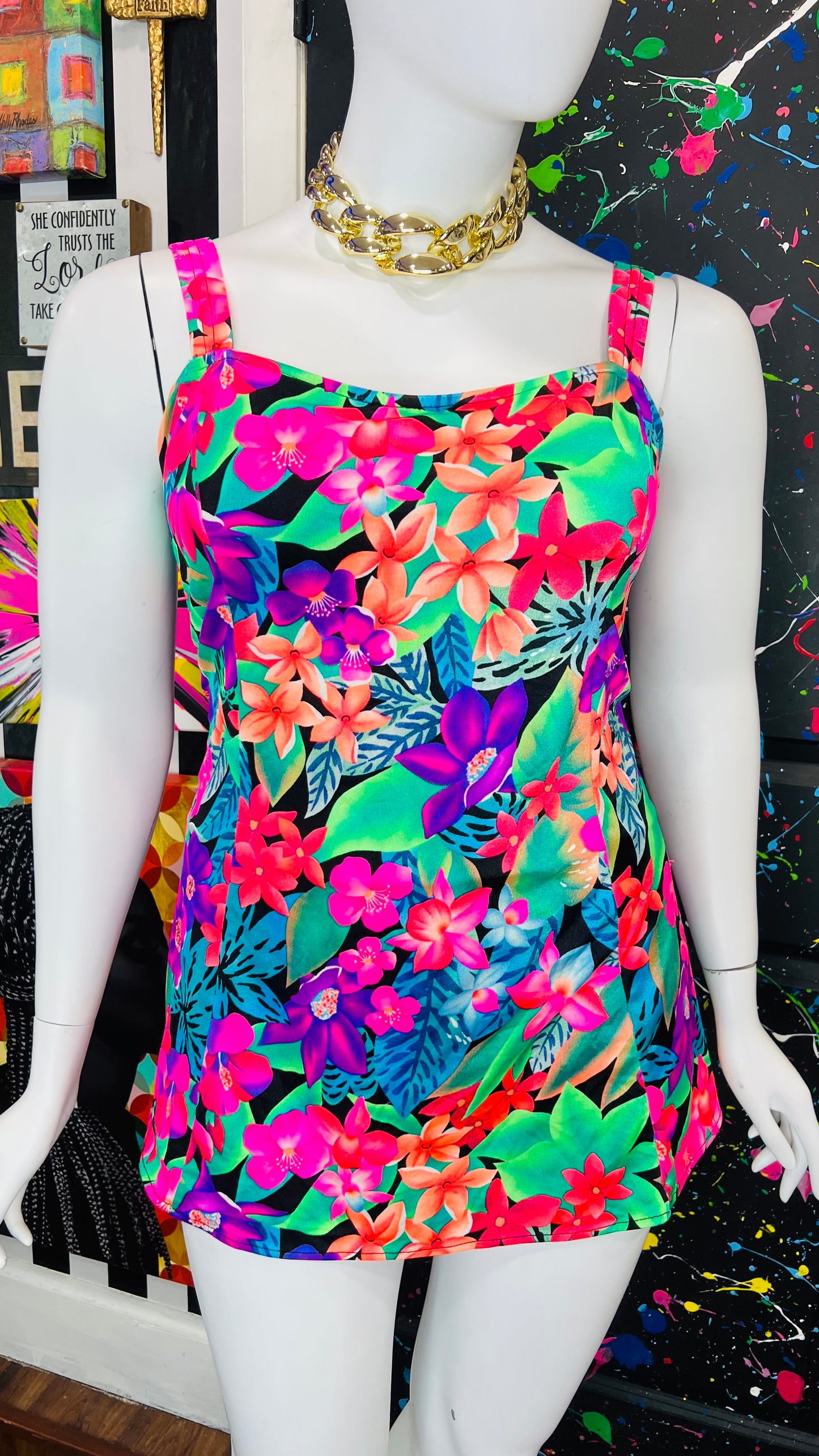Vintage Tropical Vibrant Swimsuit (24)