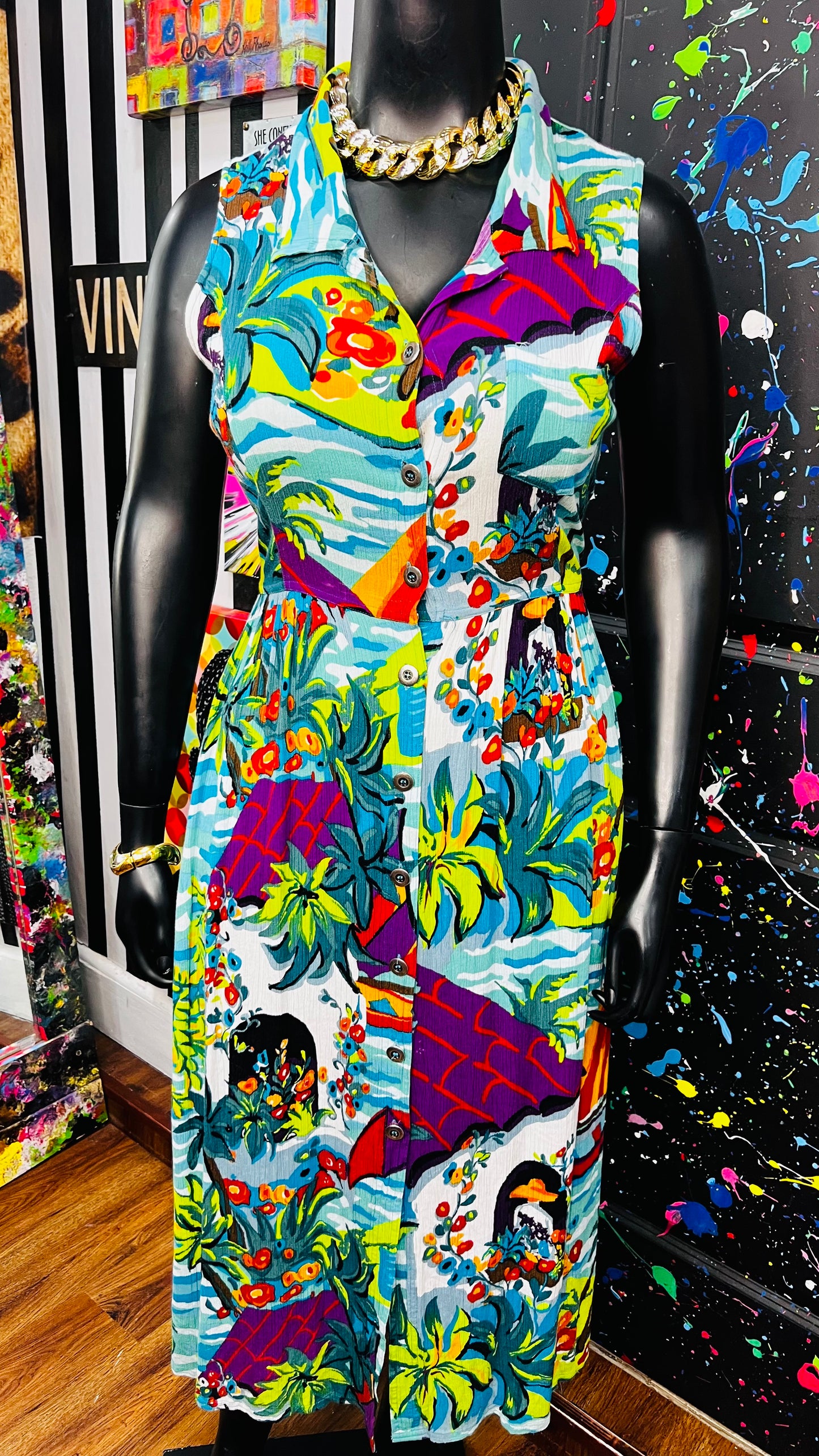 Vintage Carole Little Dress Duster (14/16)