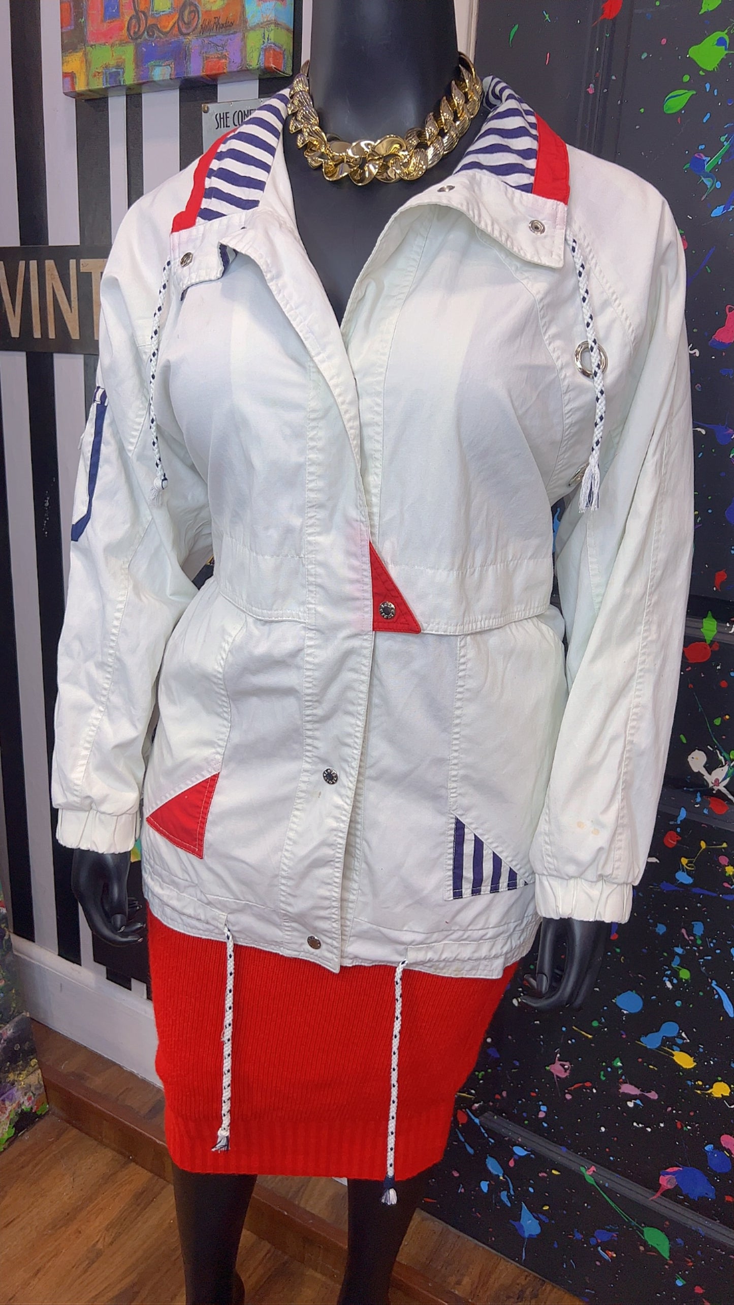 Vintage Color Block Coat (18)