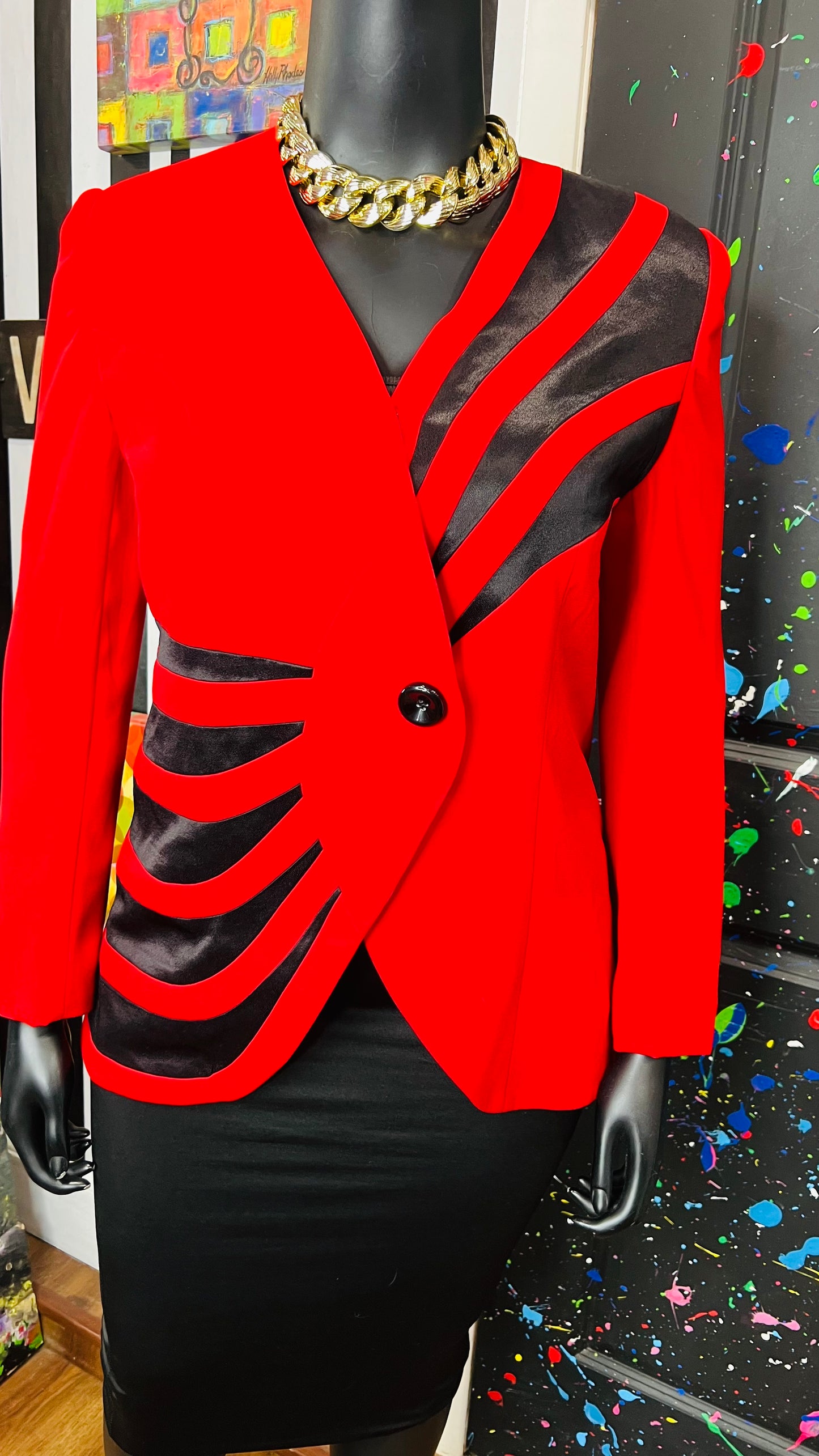 Vintage Couture Red & Blazer (16)