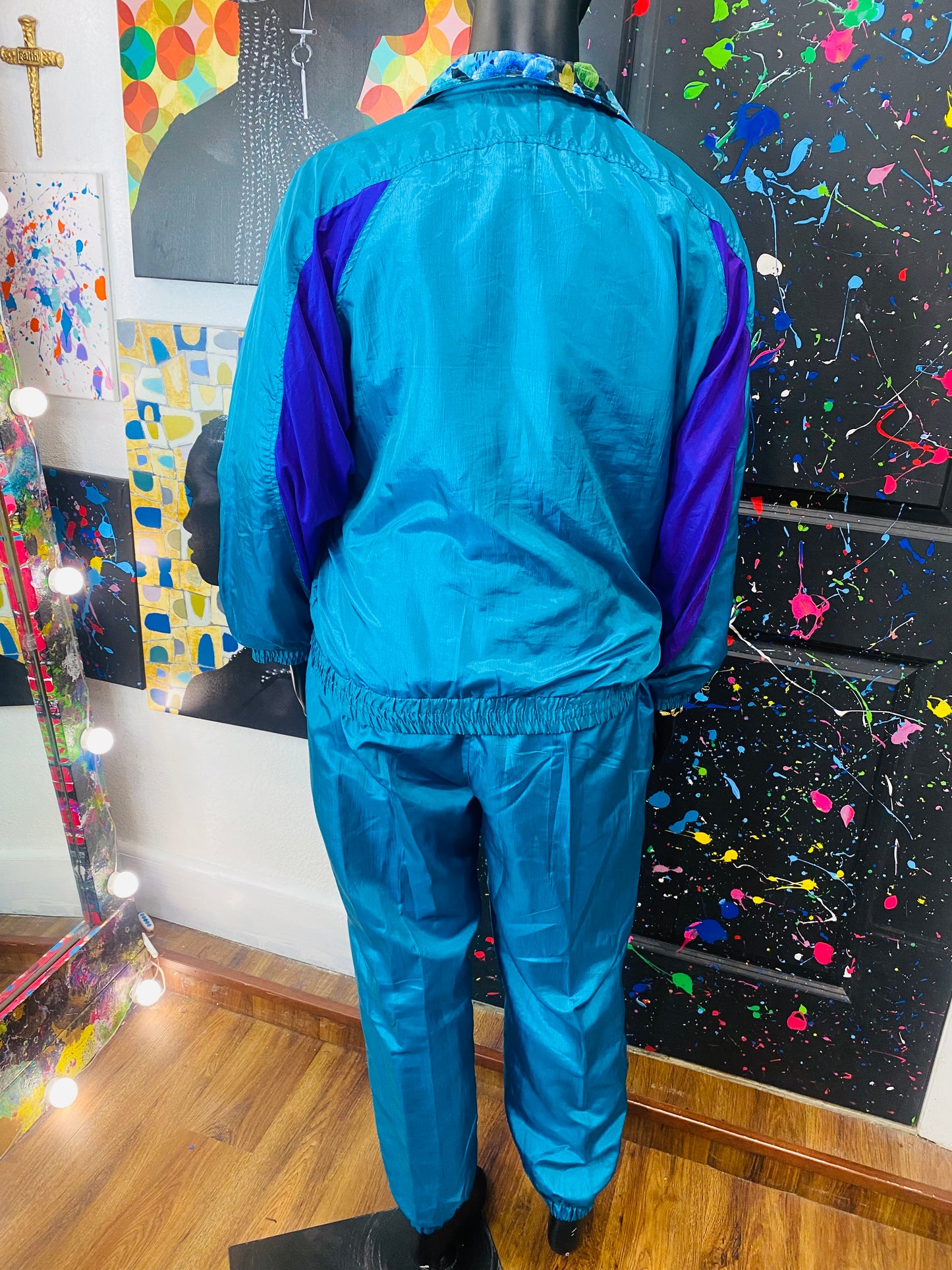 Vintage 2 Piece Windbreaker Set