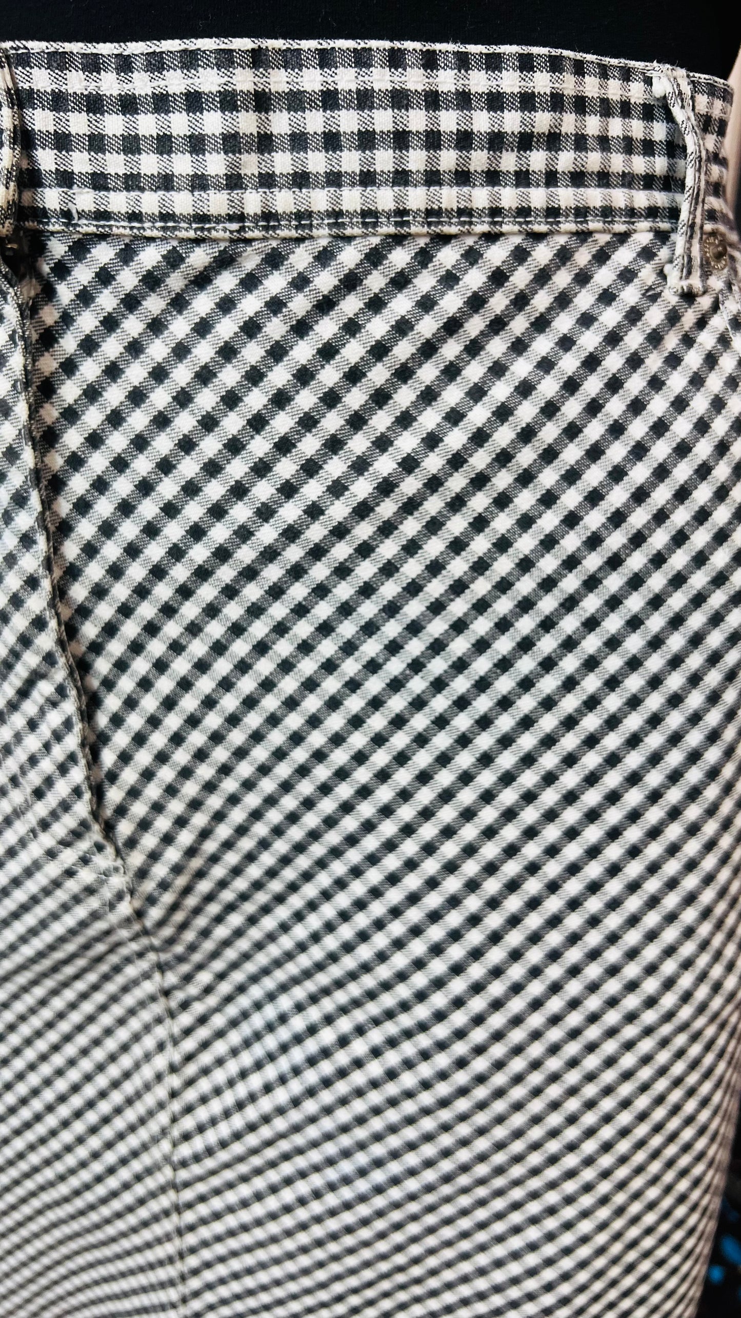 Vintage Bill Blass Denim Black & White Skirt (24W)
