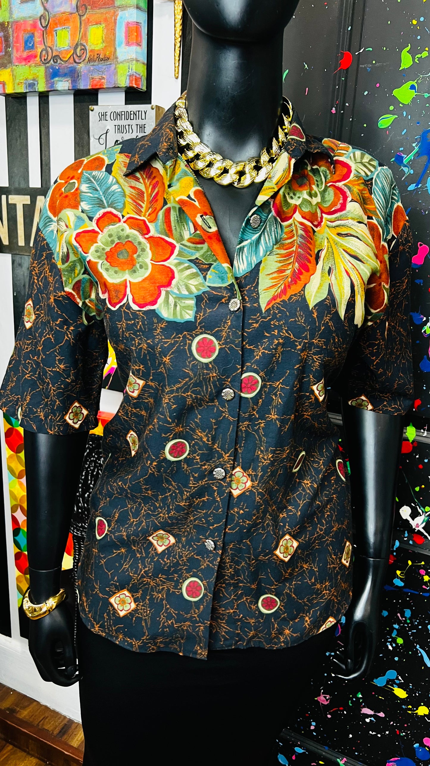 Vintage Abstract Blouse (16)