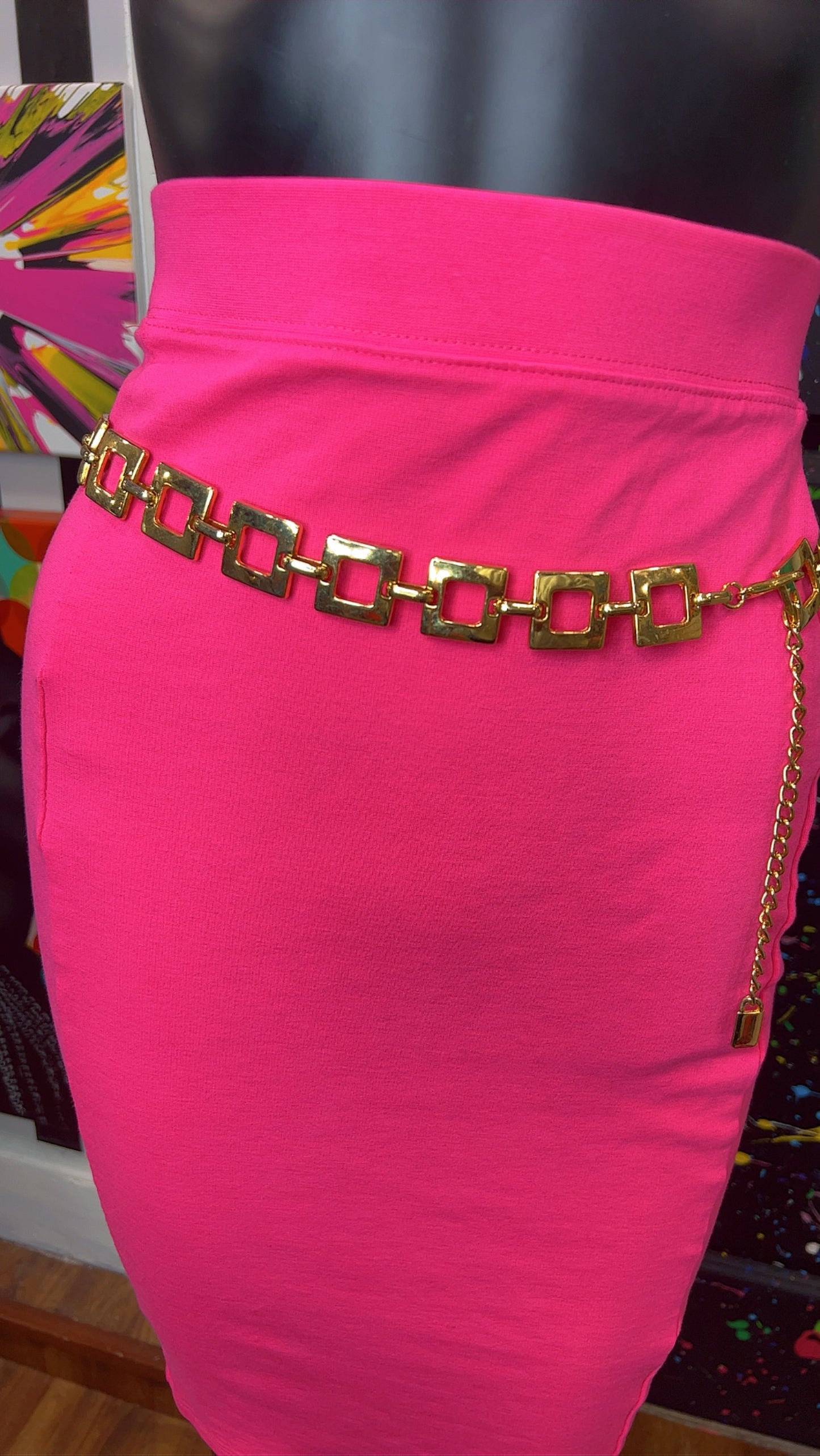 Vintage Gold ‘Boxy’ Chain Belt
