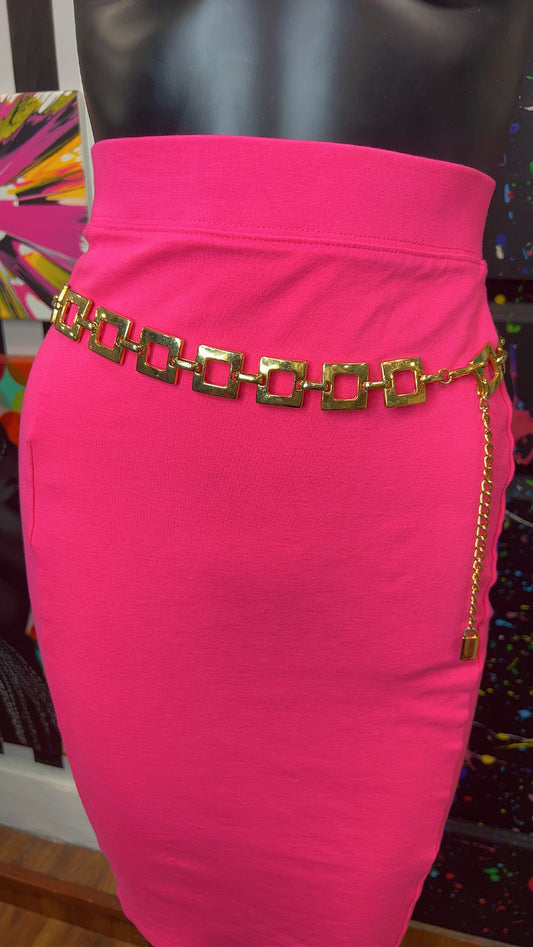 Vintage Gold ‘Boxy’ Chain Belt