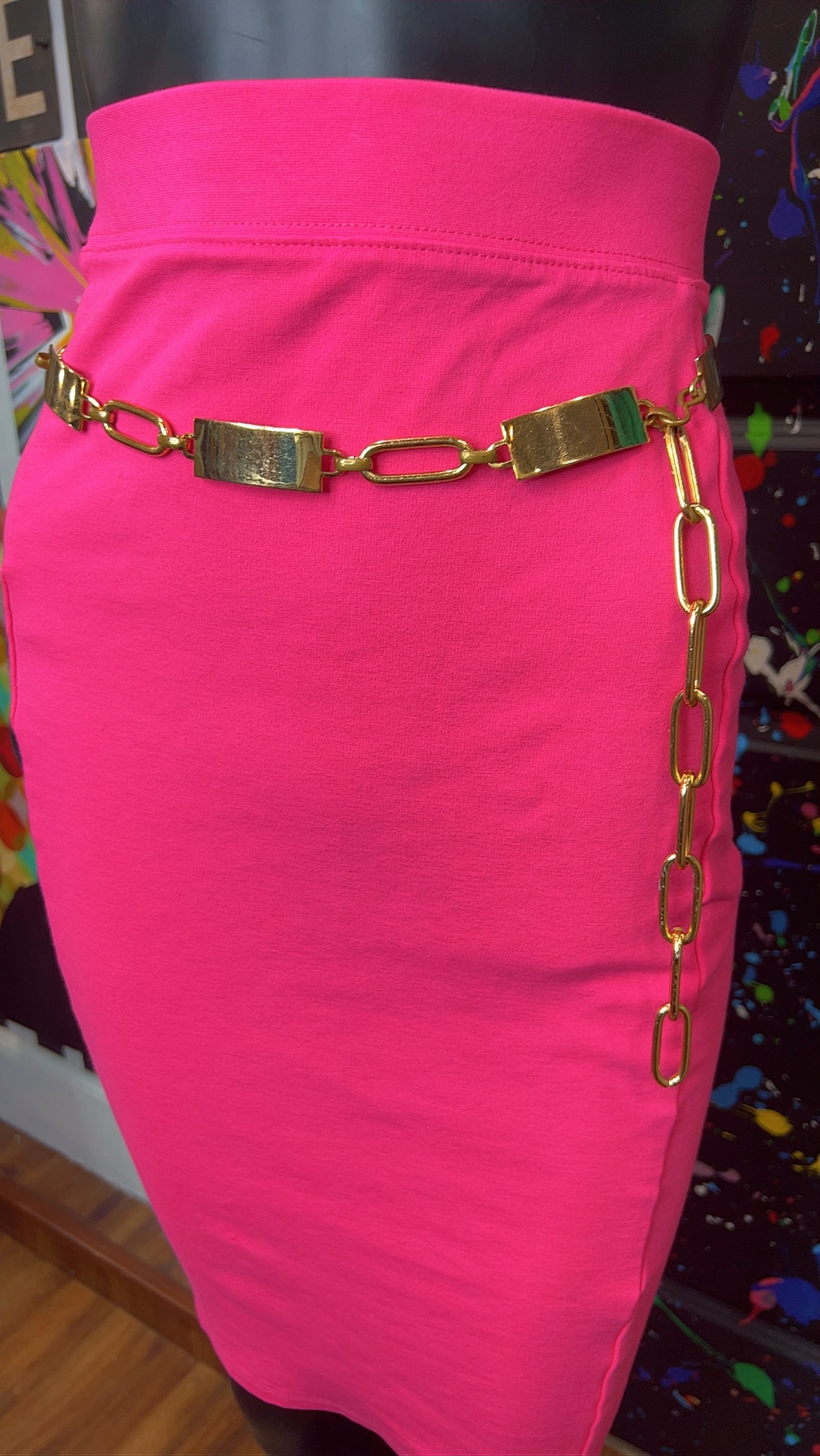 Vintage Brass Chain Link Belt