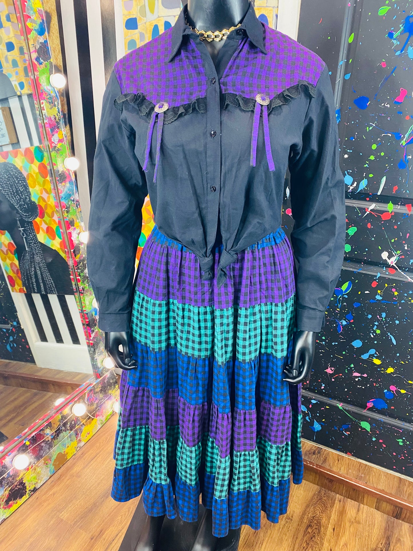 Vintage Scottsdale Image West 2pc Skirt Set