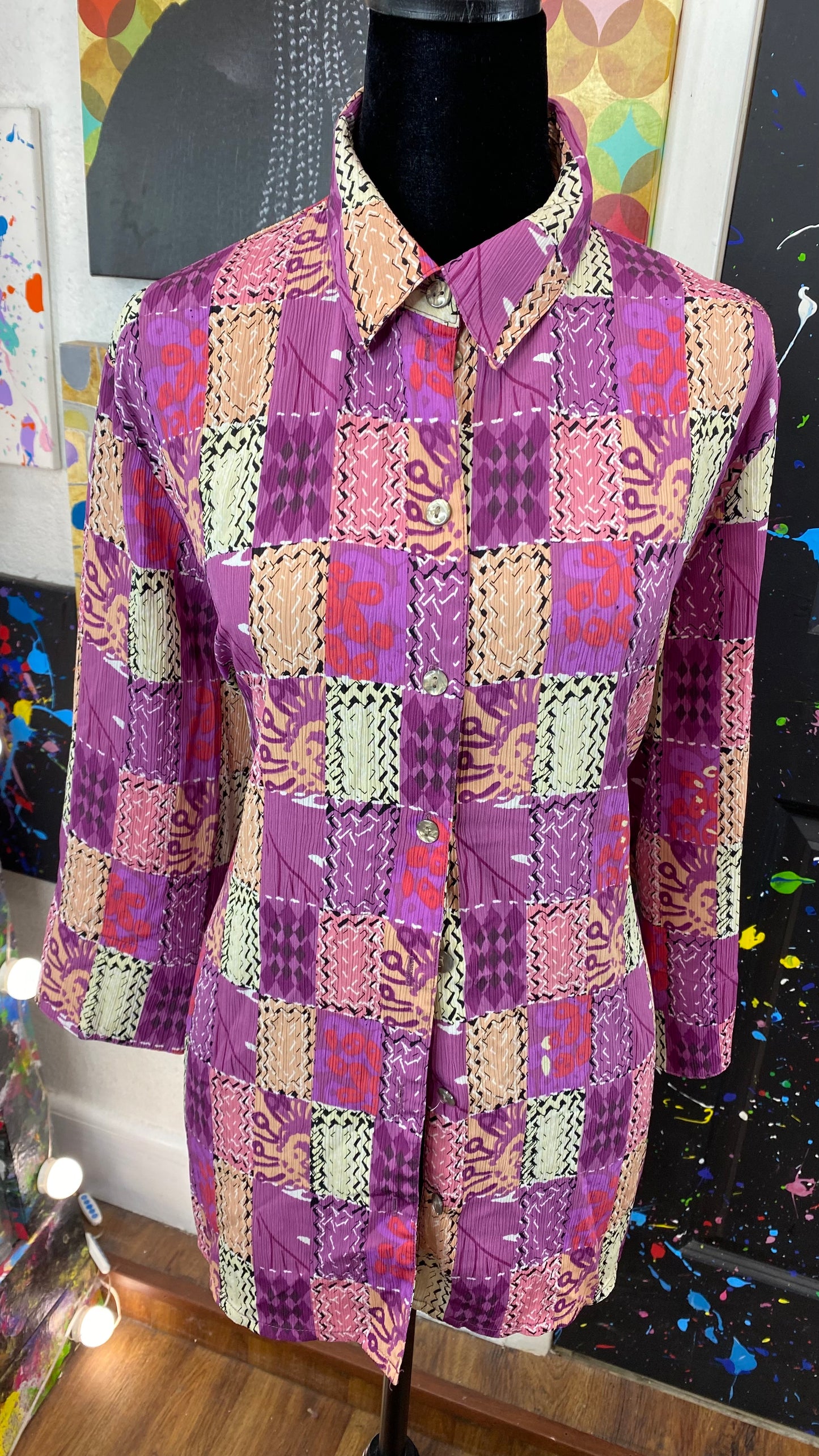 Vintage Short Sleeve Blouse