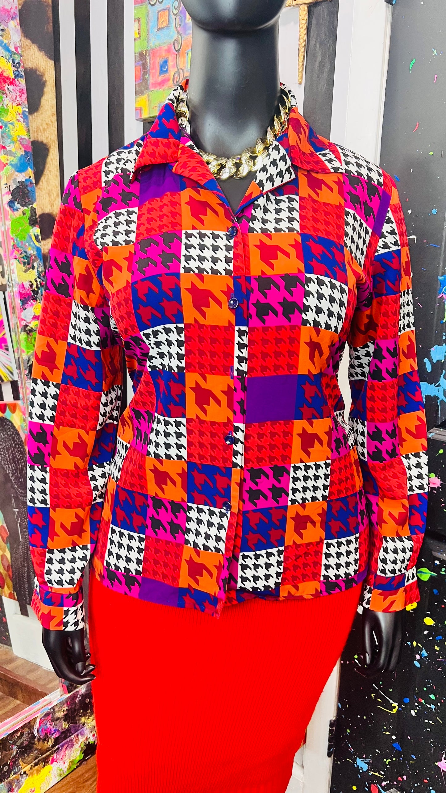Vintage Funky 80’s Blouse (16)