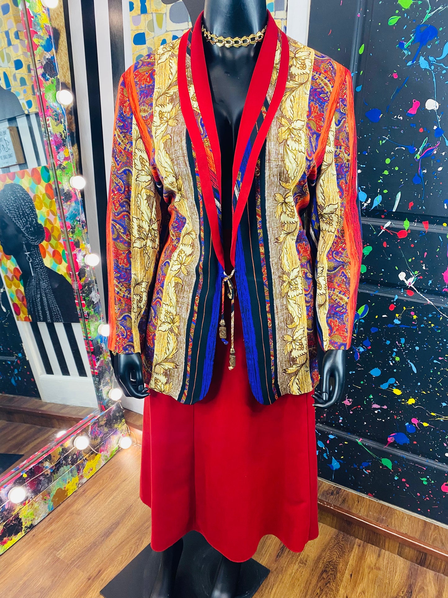 Vintage Sunny Lady 2pc Skirt Set