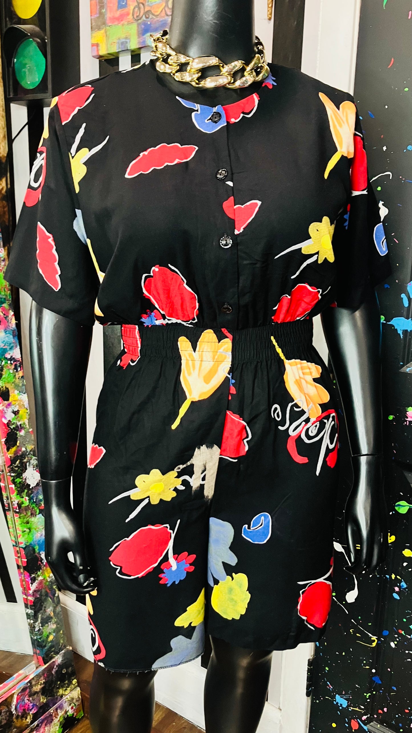 Vintage Floral Rayon Romper (16)