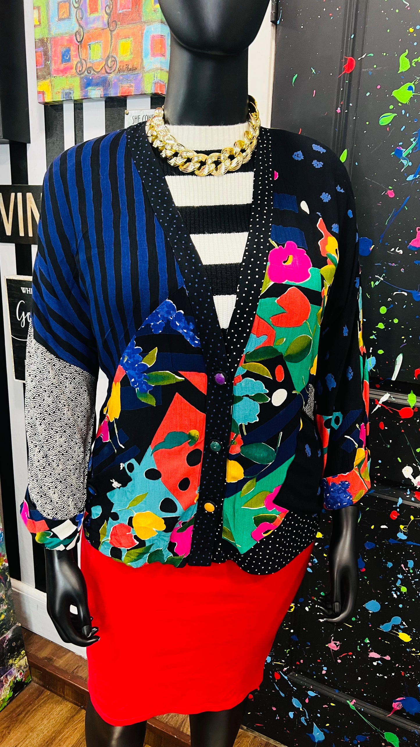Vintage Carole Little Rayon Jacket (20)