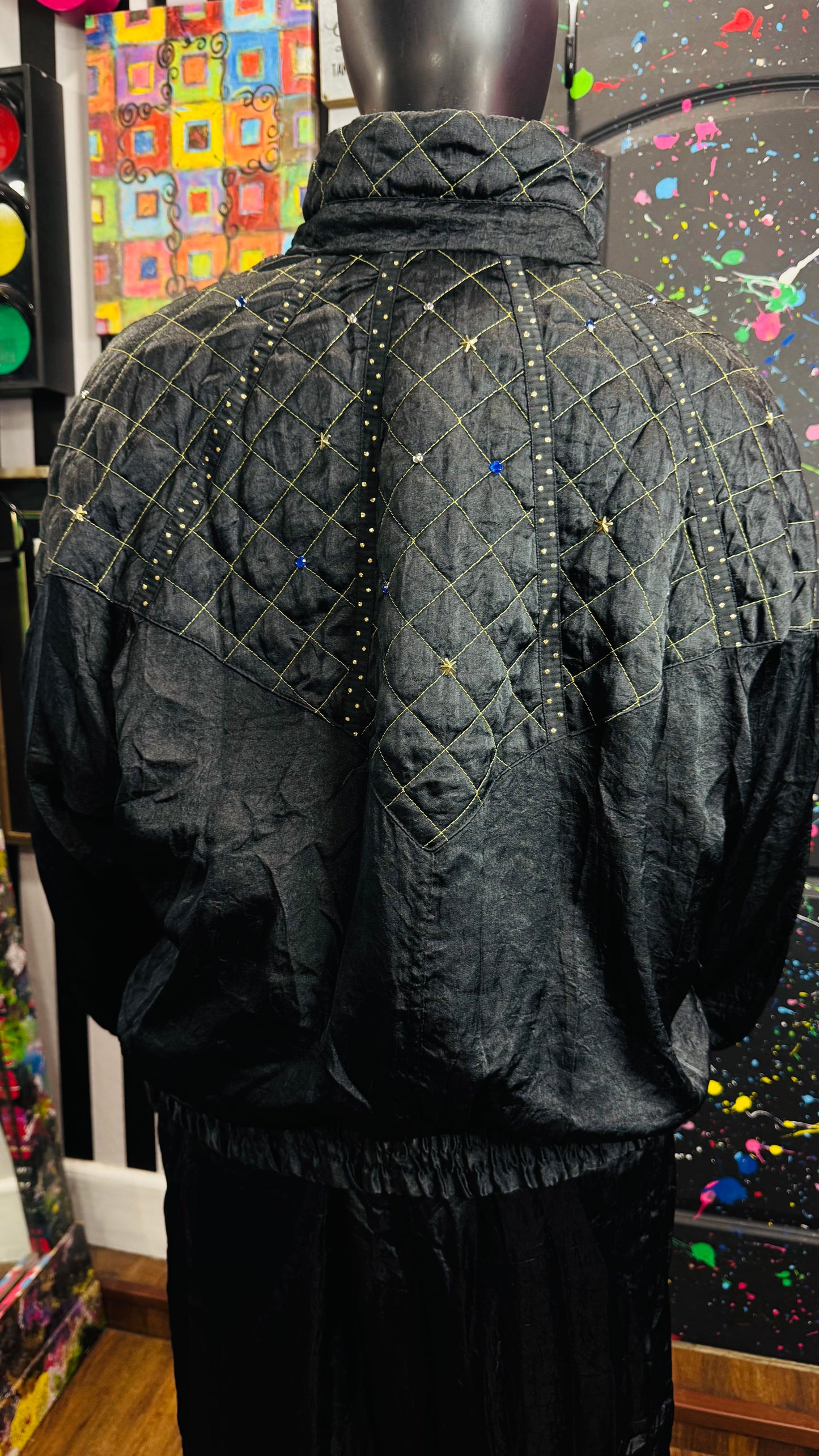 Vintage Jeweled Nylon Pants Set (20)