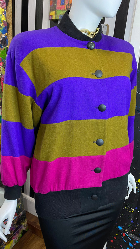 Vintage Colorblock Wool Coat (18)
