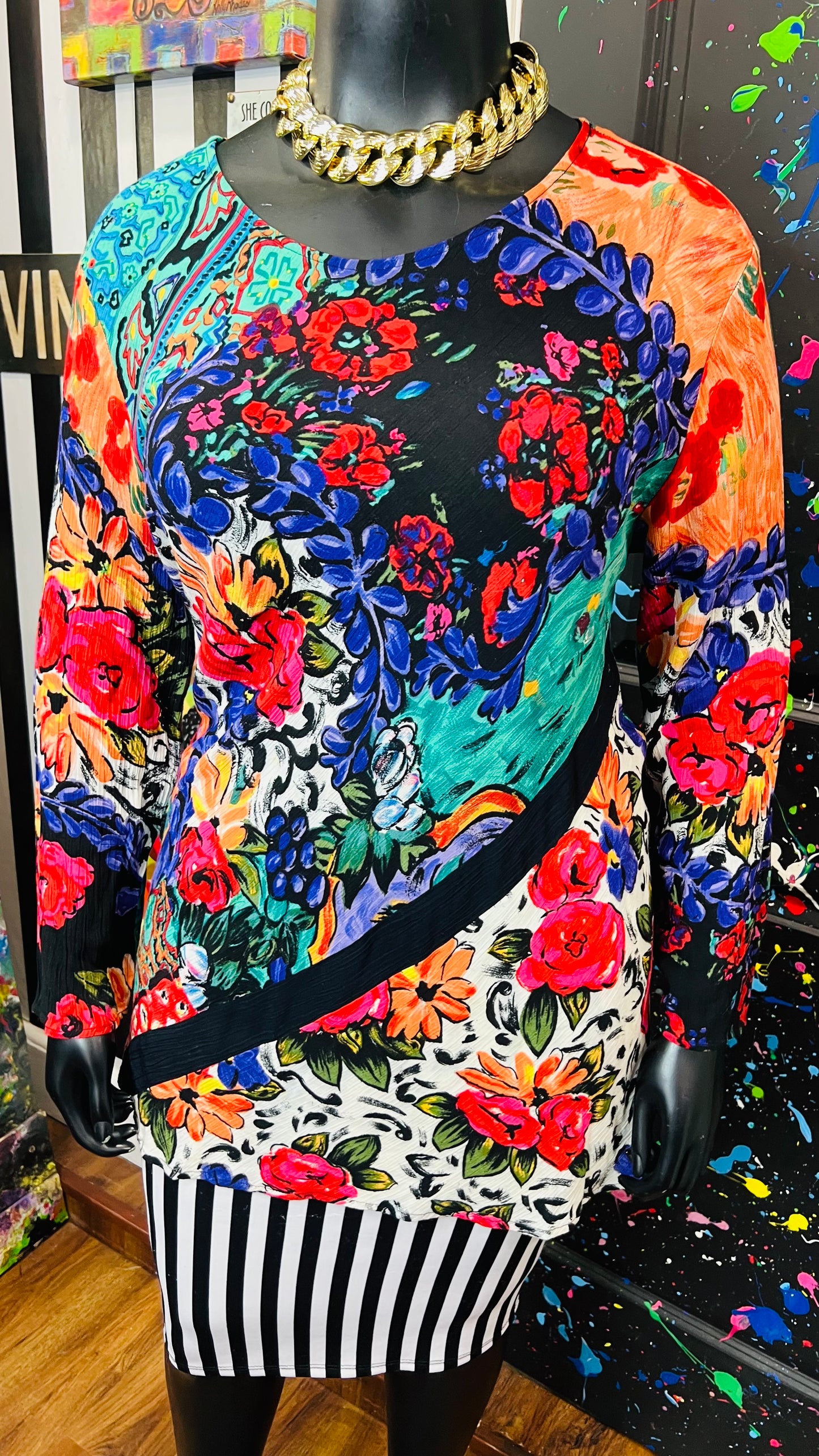 Vintage Carole Little Rayon Blouse (16)
