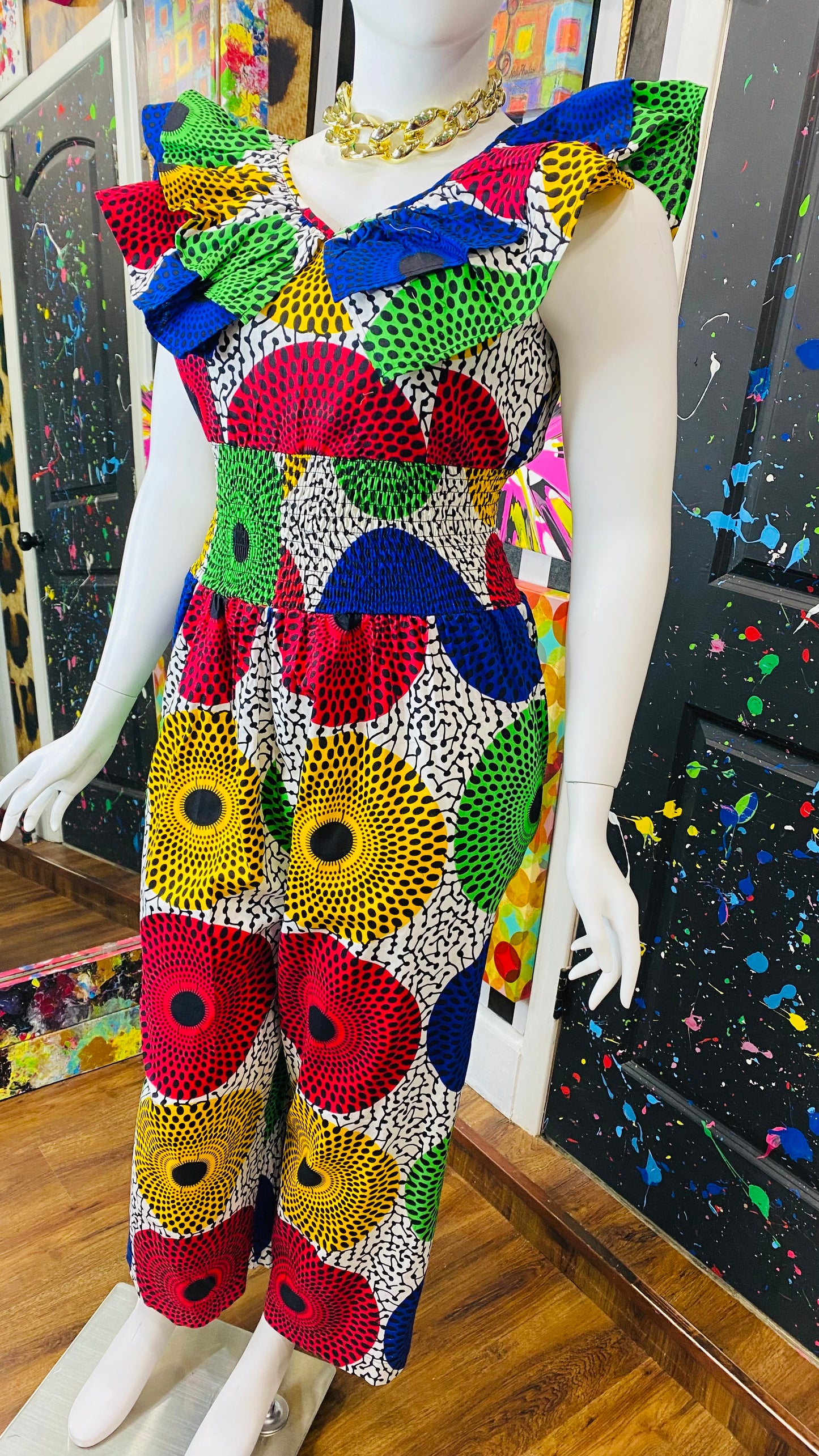 True African Creation - 100% Cotton Jumpsuit (14/16)