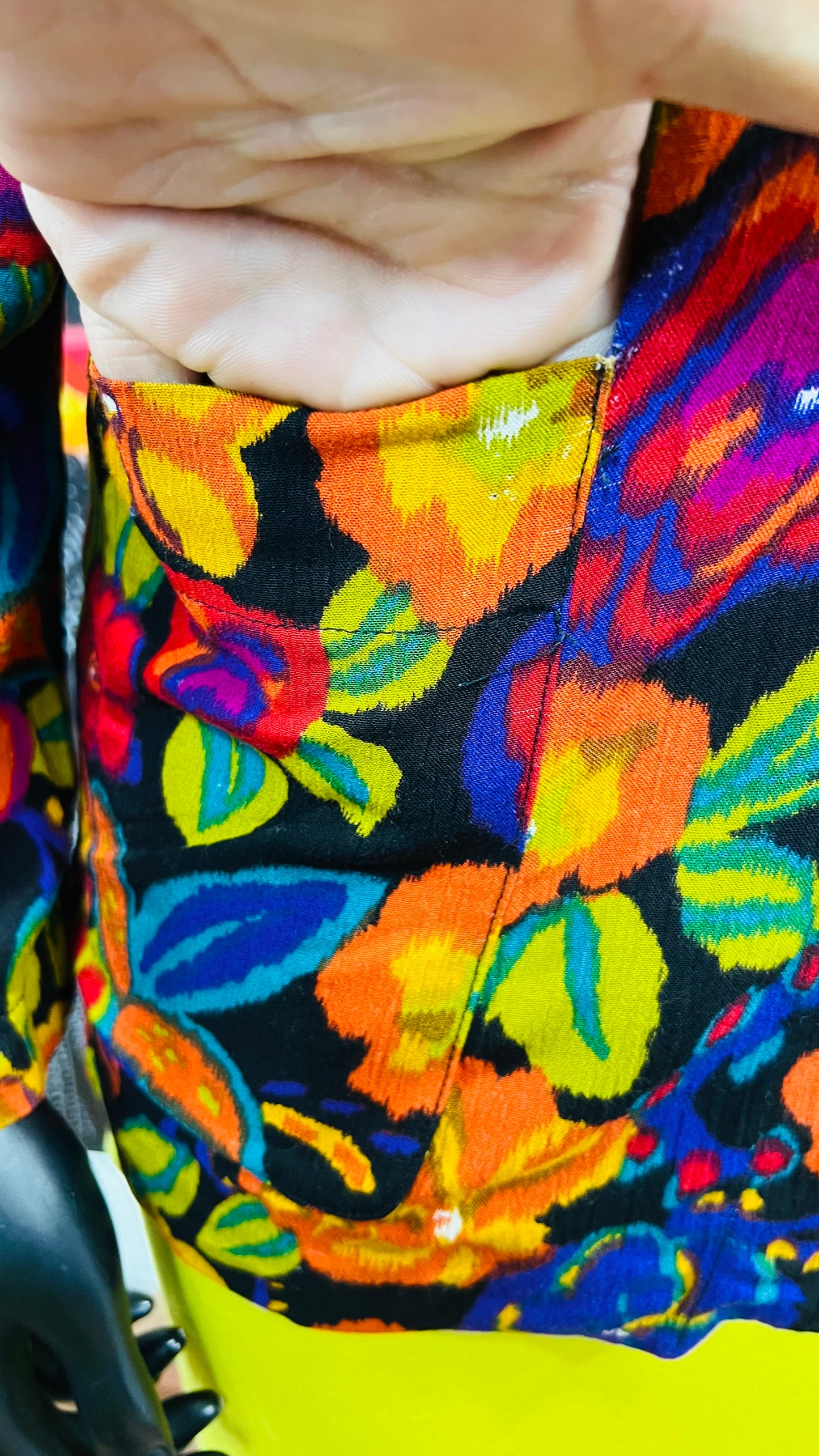 Vintage Rayon Floral Blazer (14)