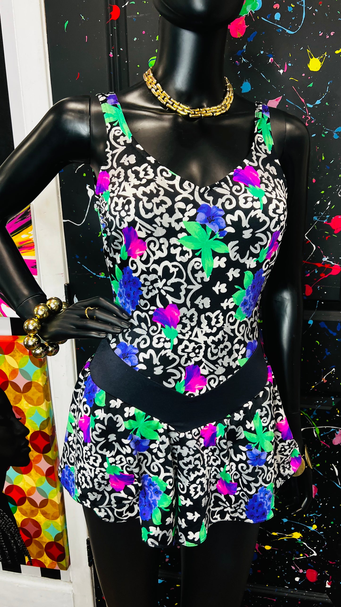 Vintage Floral Swimsuit (12)