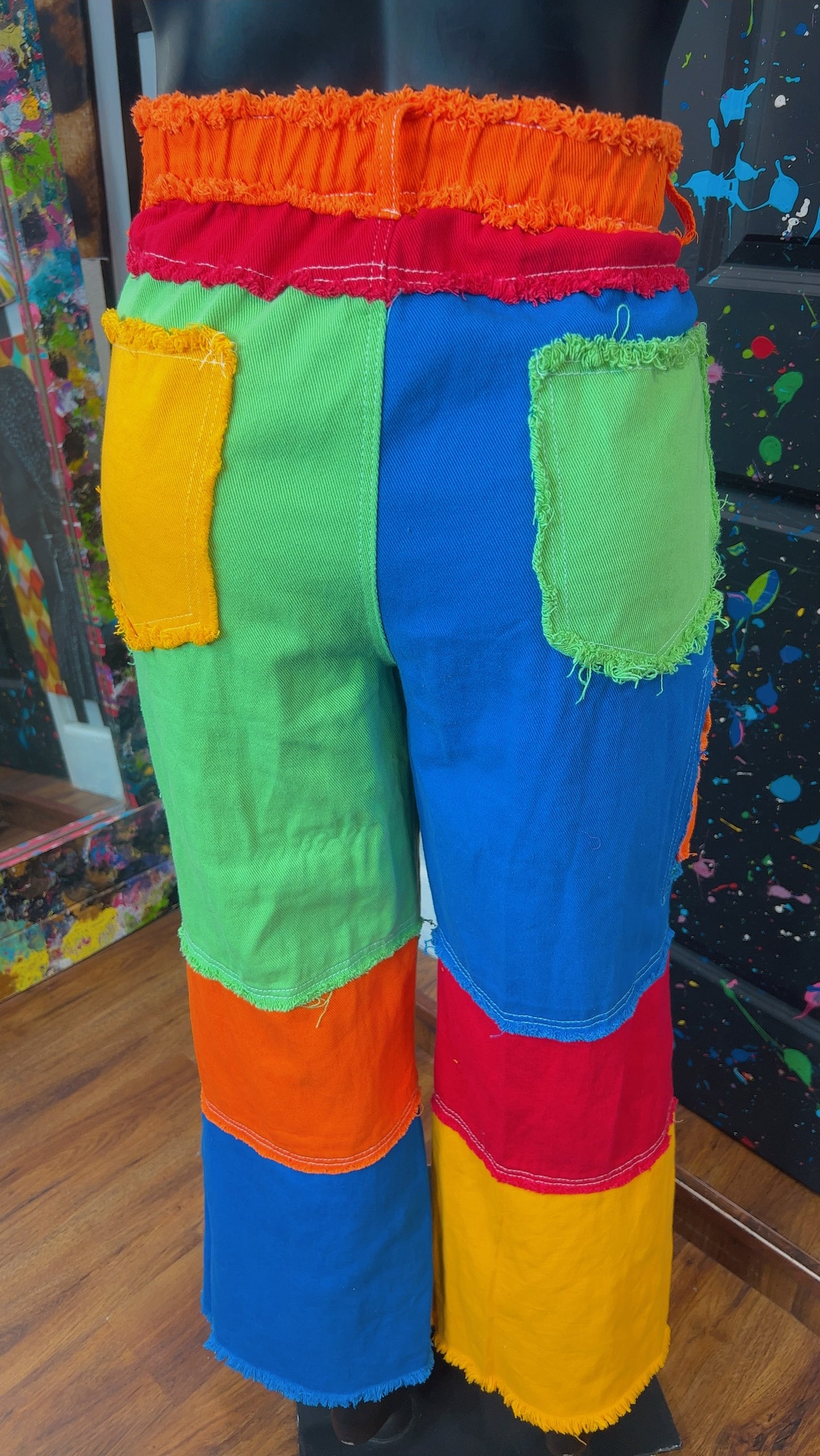 Colorblock Patchwork Jeans (18)