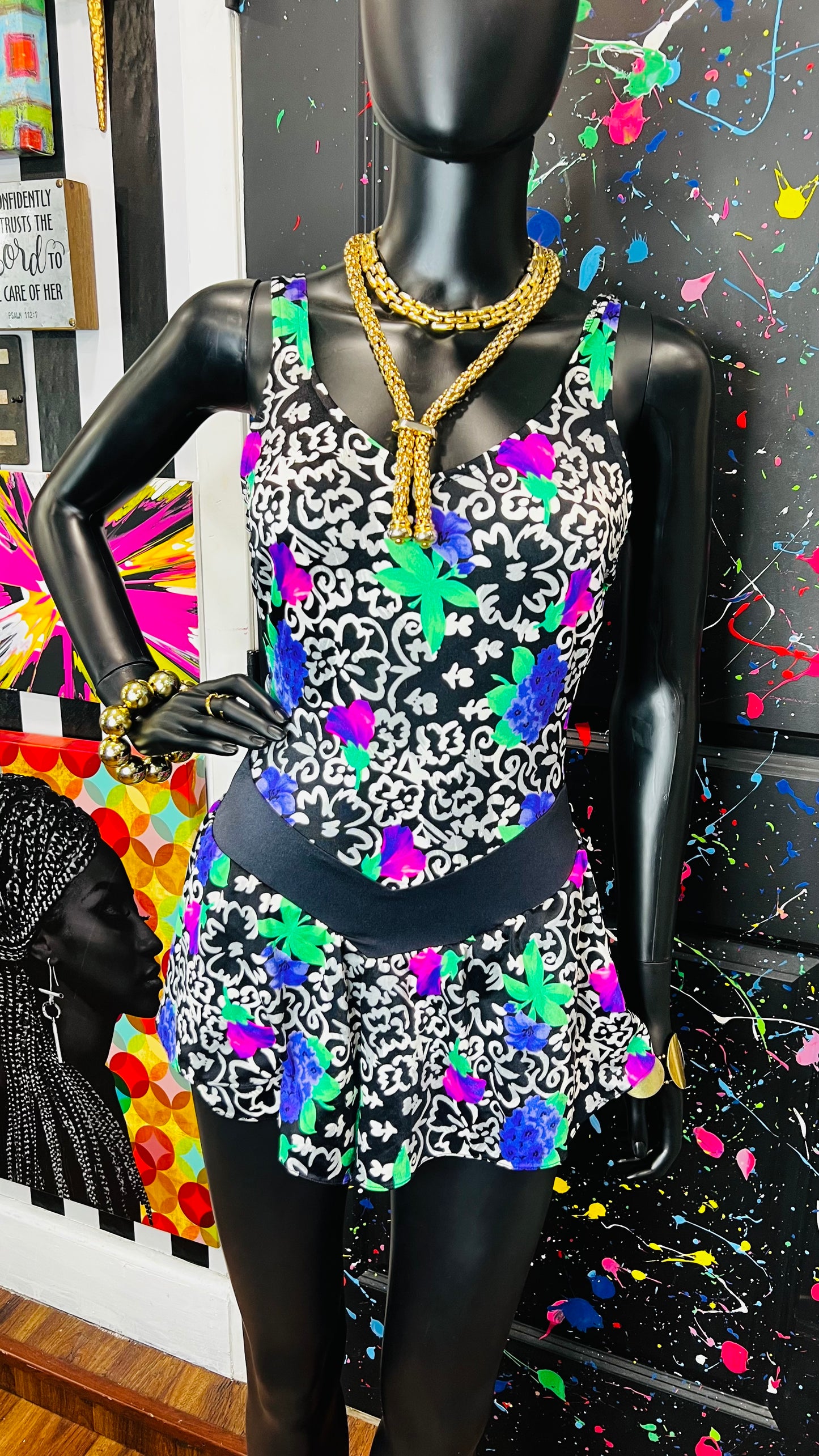 Vintage Floral Swimsuit (12)