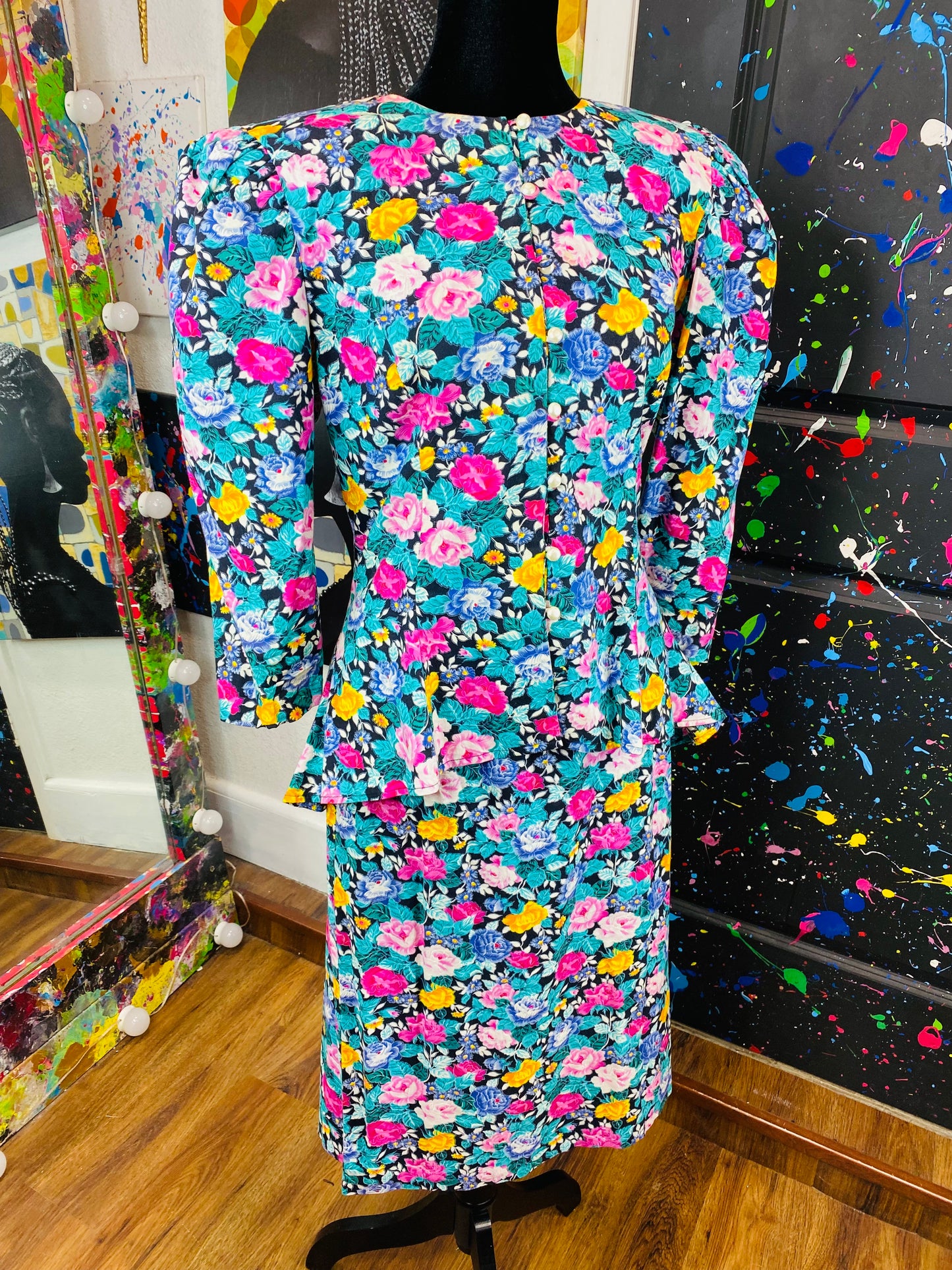 Vintage 2 piece skirt set