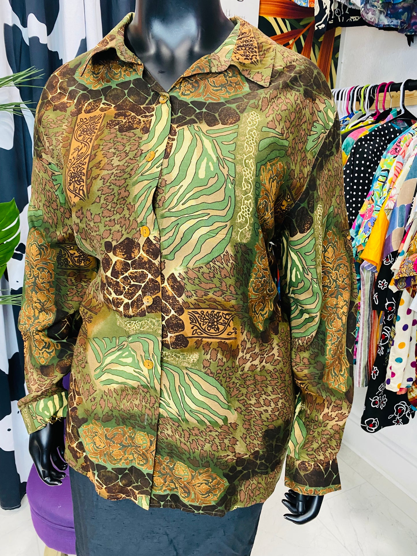 Vintage Long Sleeve Blouse