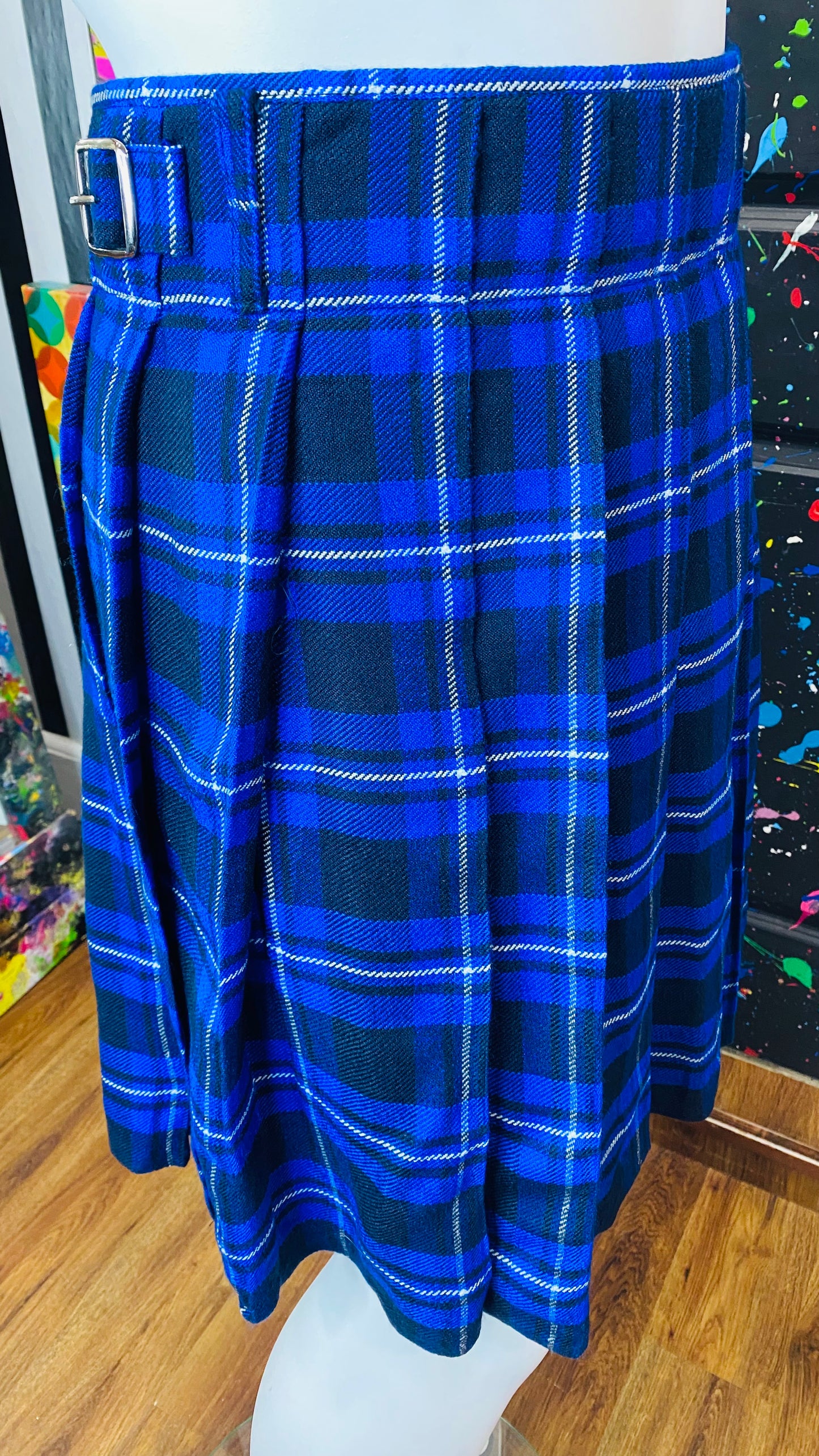 Vintage Plaid & Pleated Blazer (20)