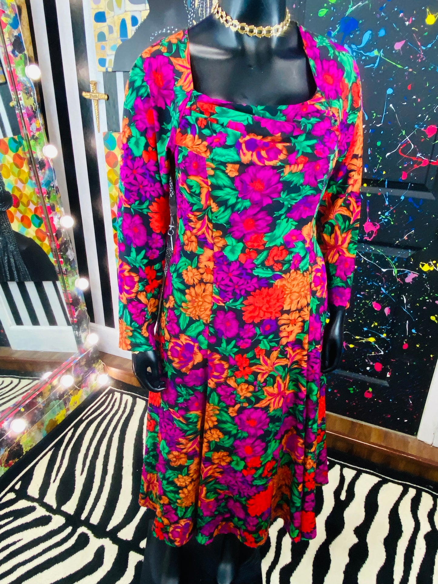 Vintage Tess Floral Dress